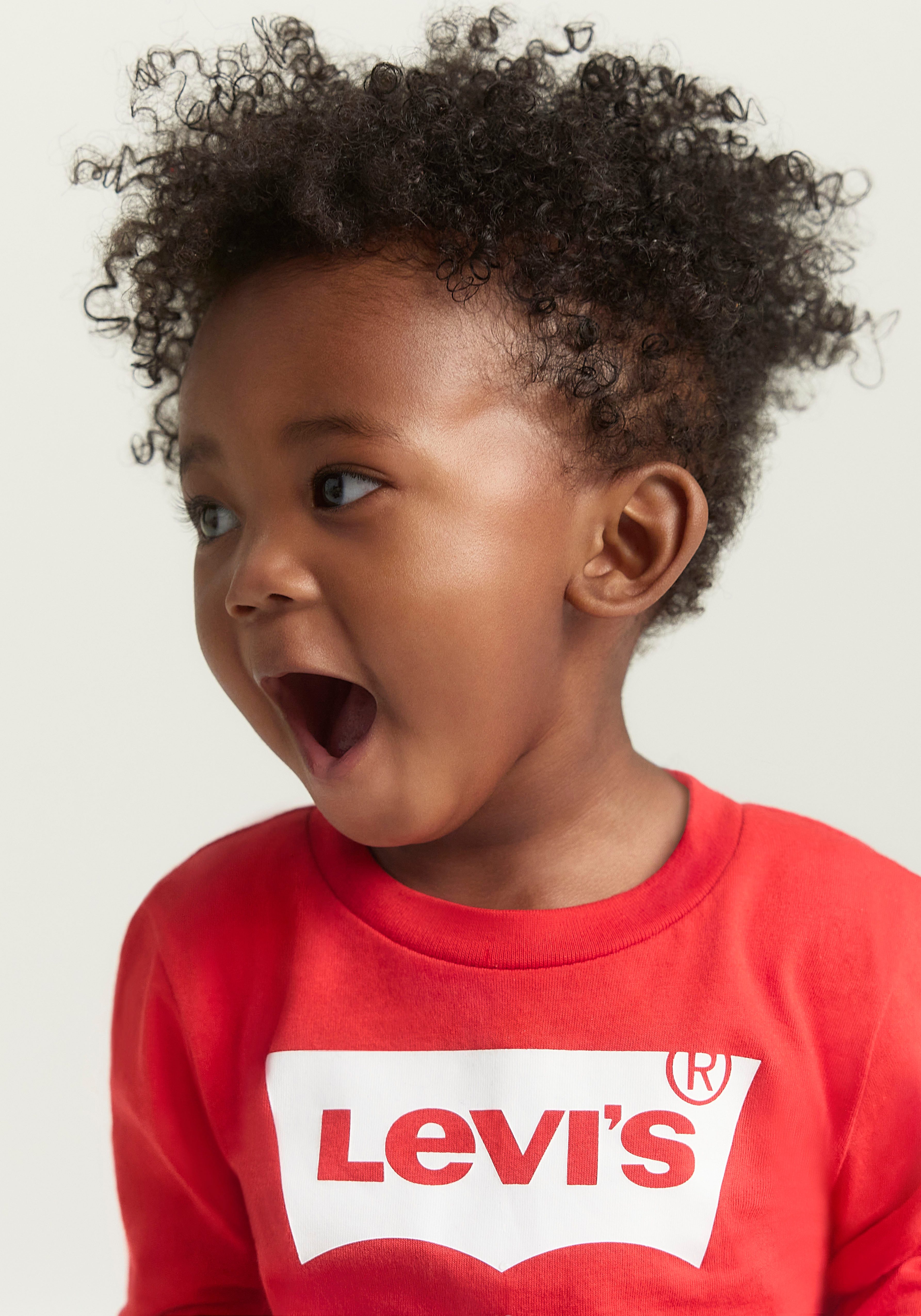 Levi's Kidswear Shirt met lange mouwen Batwing tee