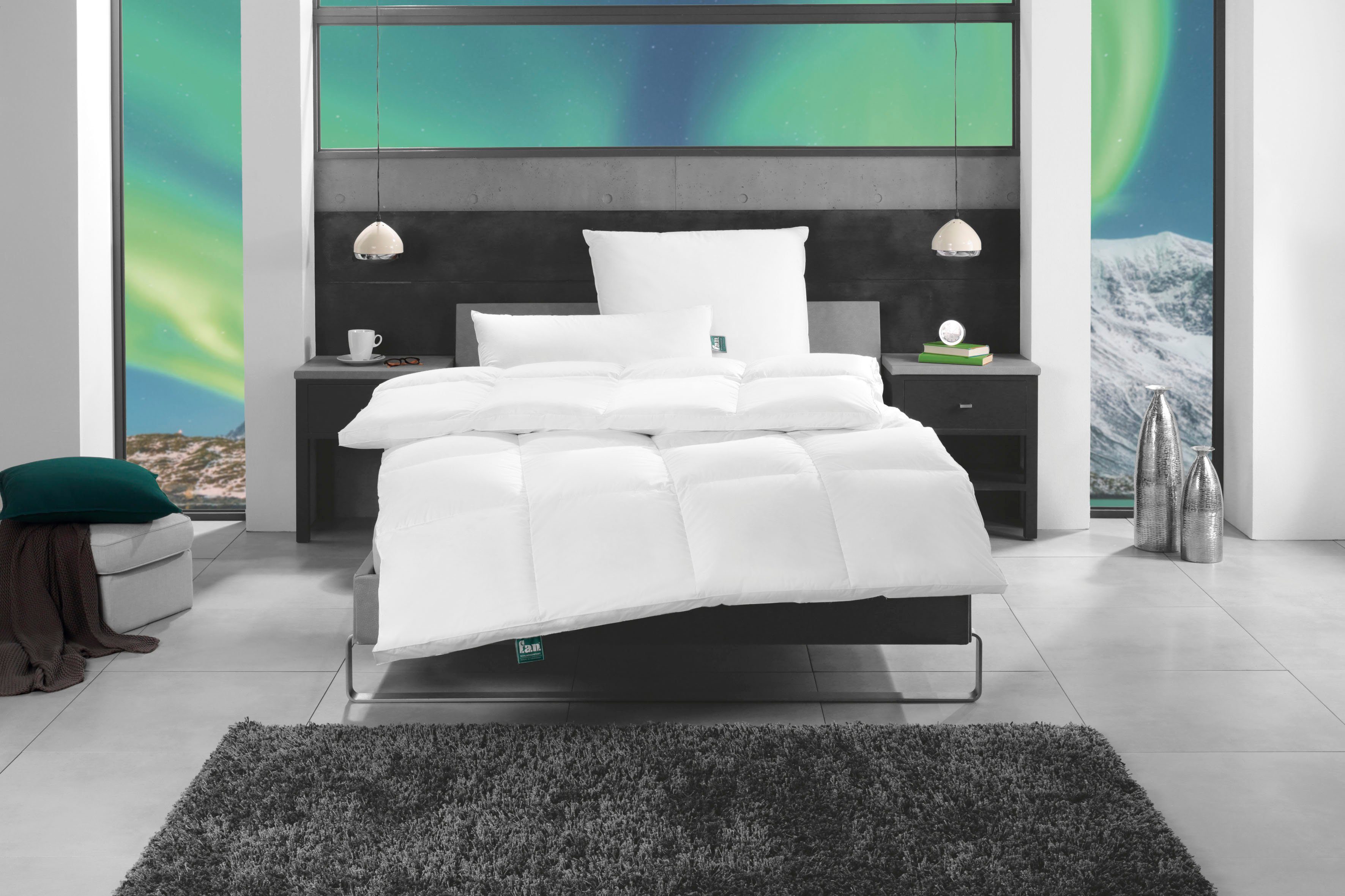 f.a.n. Frankenstolz 3-kamer-hoofdkussen F.a.n. Island hoofdkussens maat 80 cm x 80 cm wit