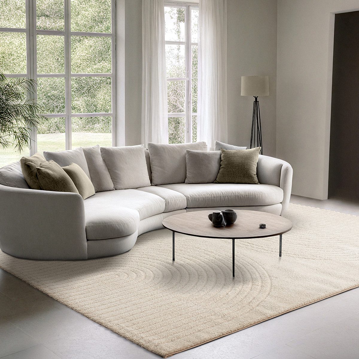 The carpet Vloerkleed Elisa modern woonkamer tapijt zachte pool