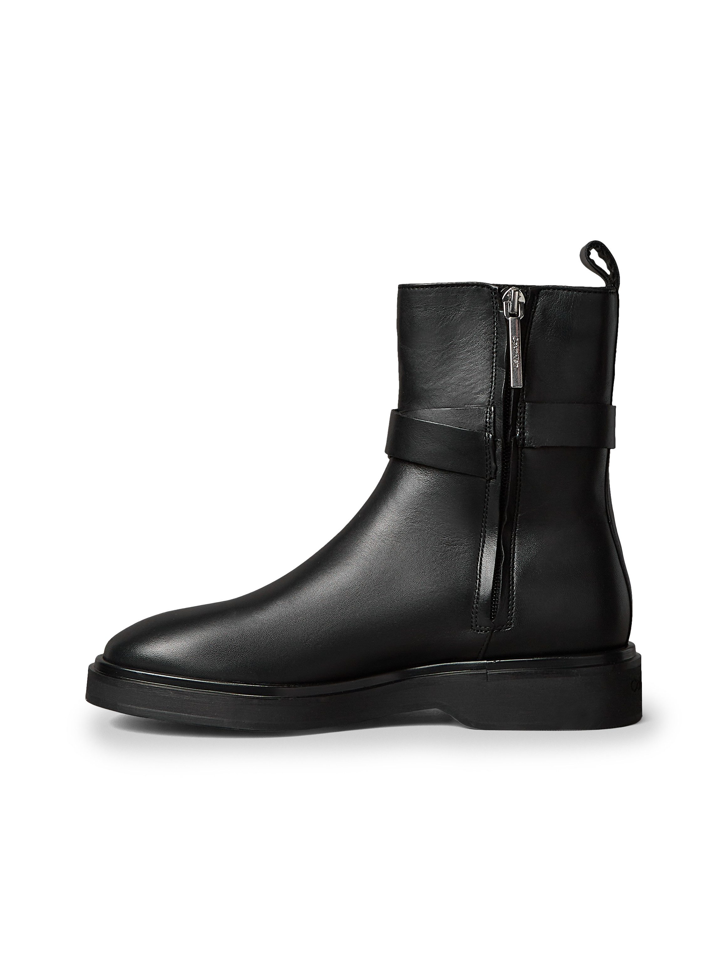Calvin Klein Laarsjes ANKLE BOOT W/ METAL LOGO Boots, klassieke enkellaars, blokhak, met aantreklus