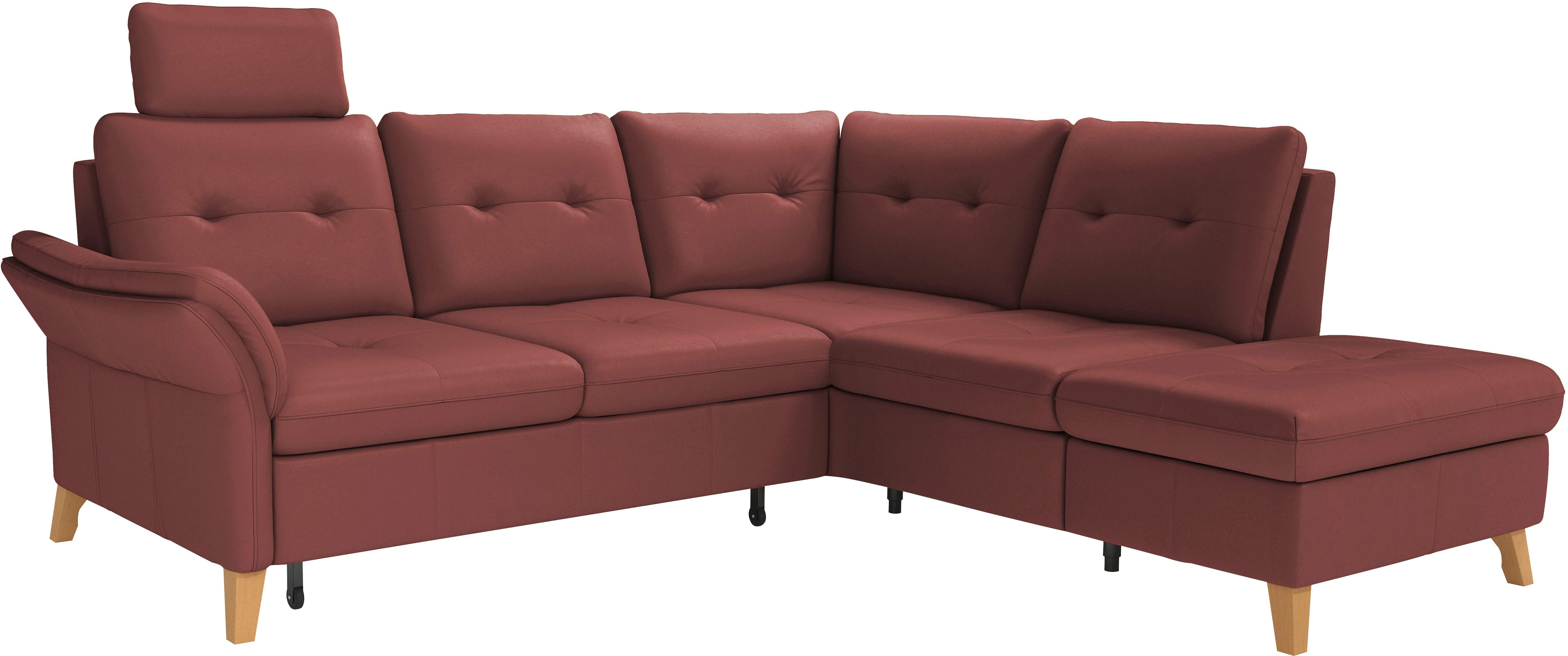 sit&more Hoekbank Göteborg inclusief zitdiepteverstelling, optioneel met bedfunctie & bedlade
