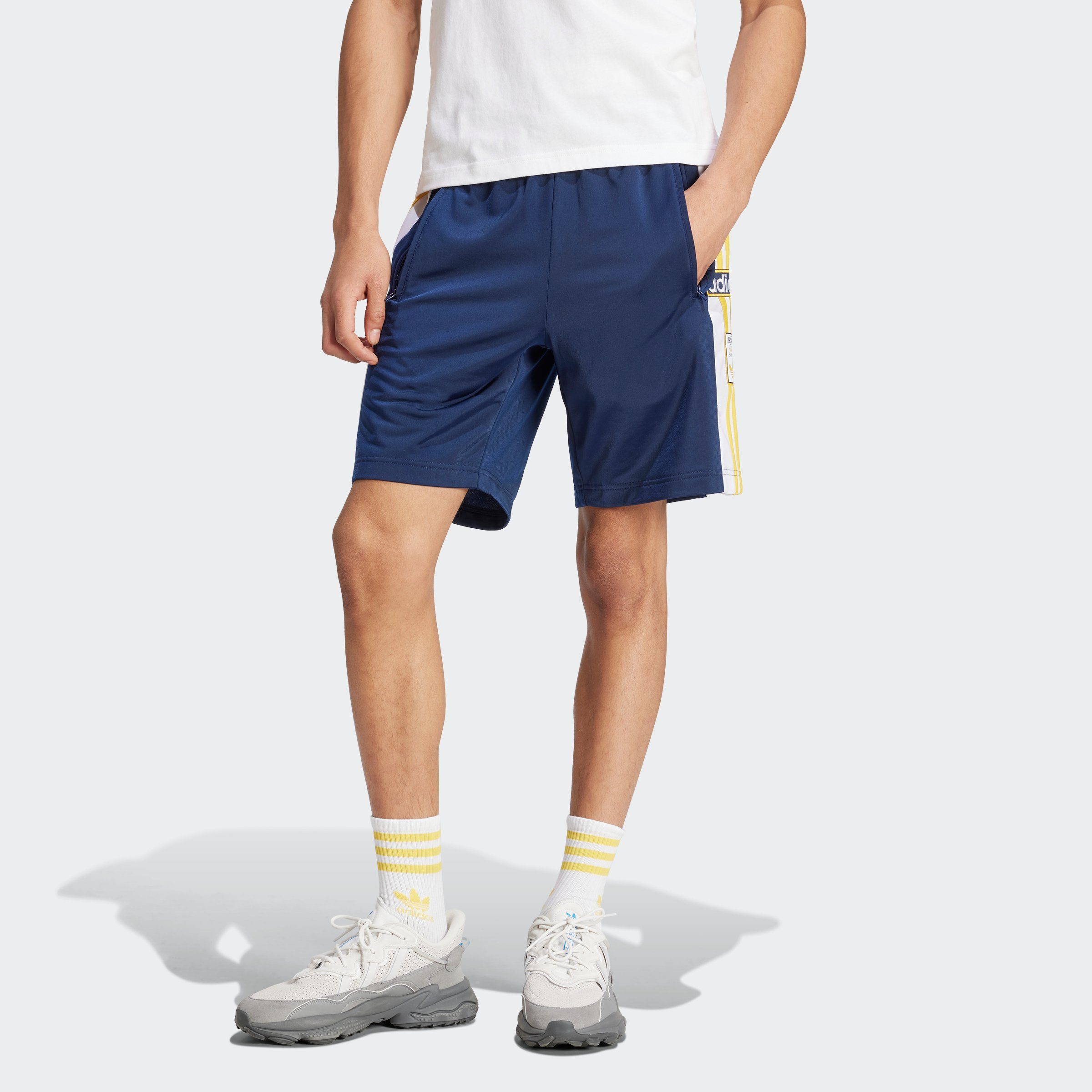 Adidas Originals Heren Blauw Geel Wit Adicolor Adibreak Shorts Blue Heren