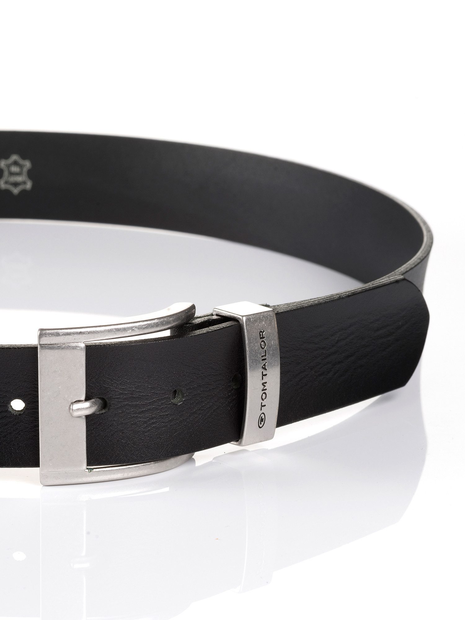 Tom Tailor Leren riem TTTOM 4 cm brede herenriem, casual en jeanslook
