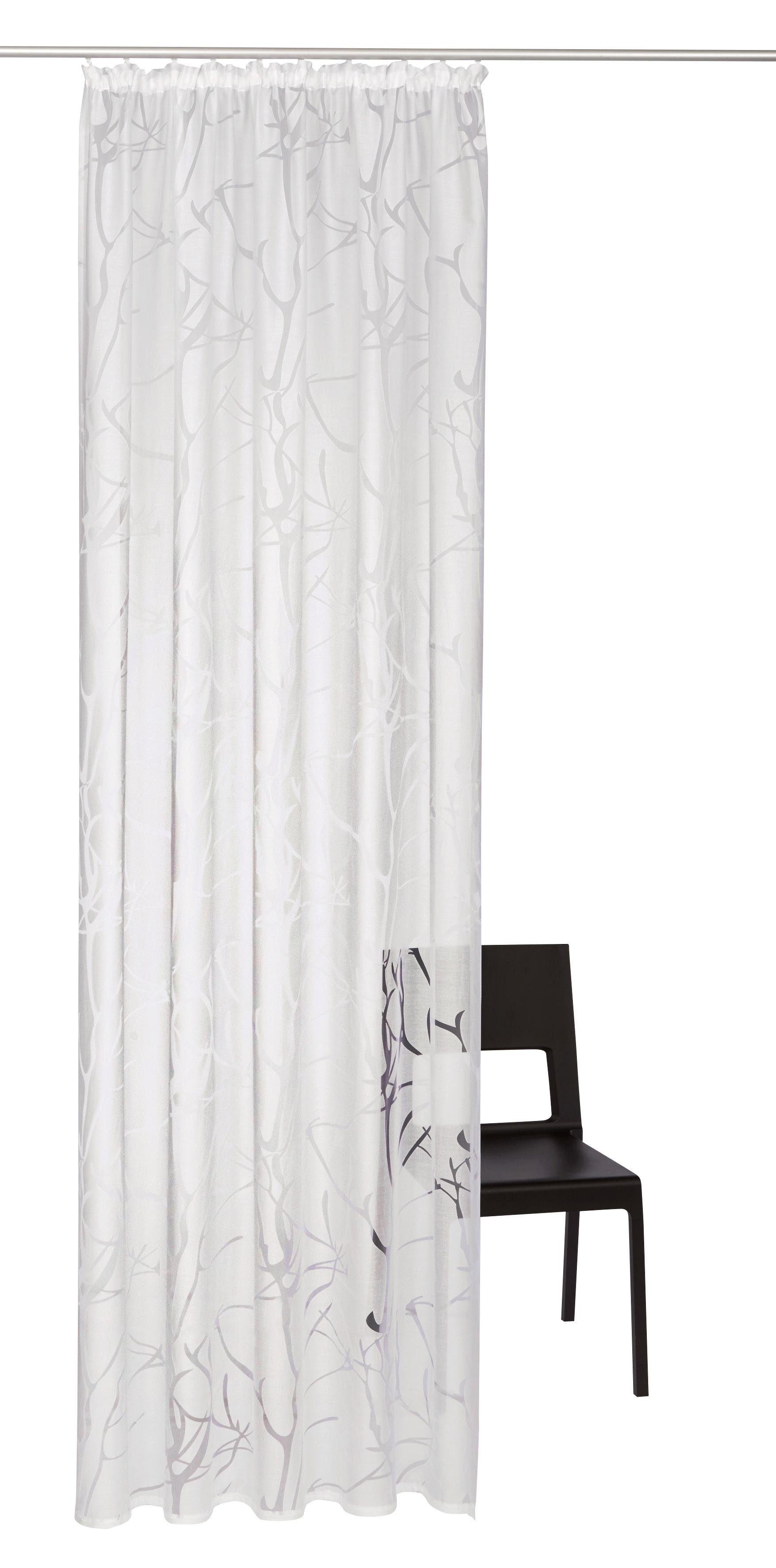 my home Gordijn ANNA Viscose, polyester, takkenmotief (1 stuk)