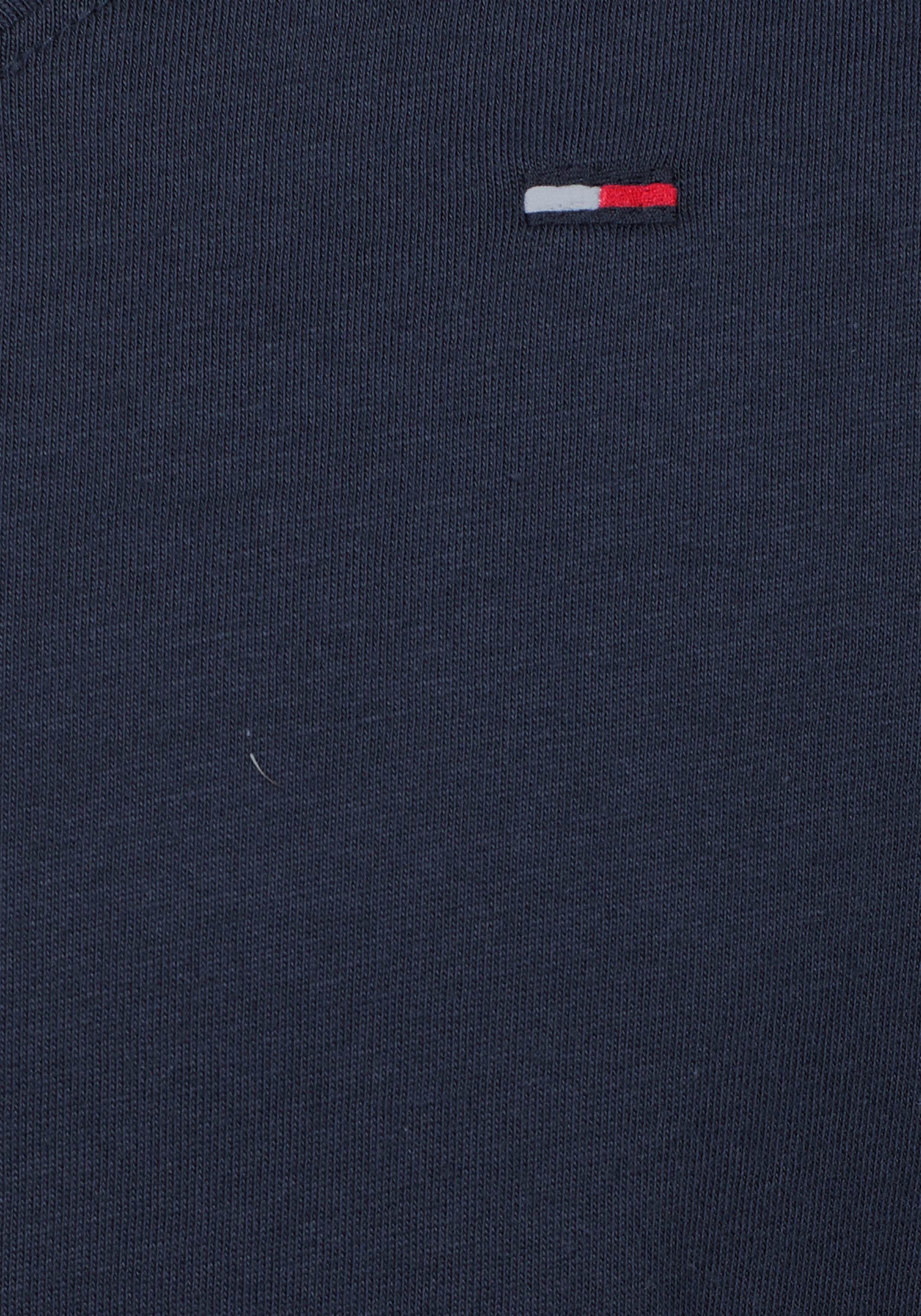 TOMMY JEANS T-shirt TJM ORIGINAL JERSEY V NECK TEE met v-hals en subtiele logo-vlag