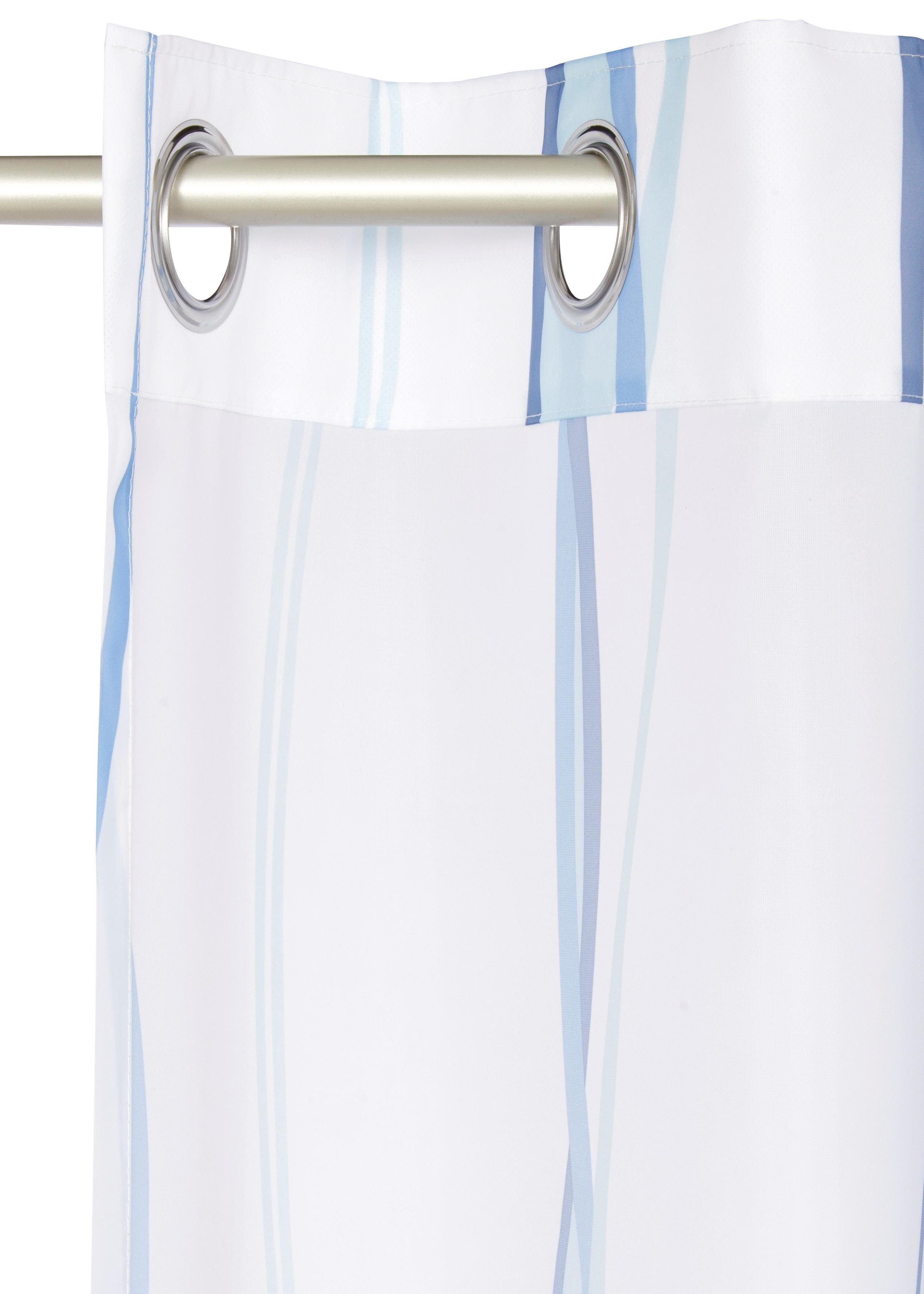 my home Gordijn Dimona set van 2, transparant, voile, polyester, golven (2 stuks)