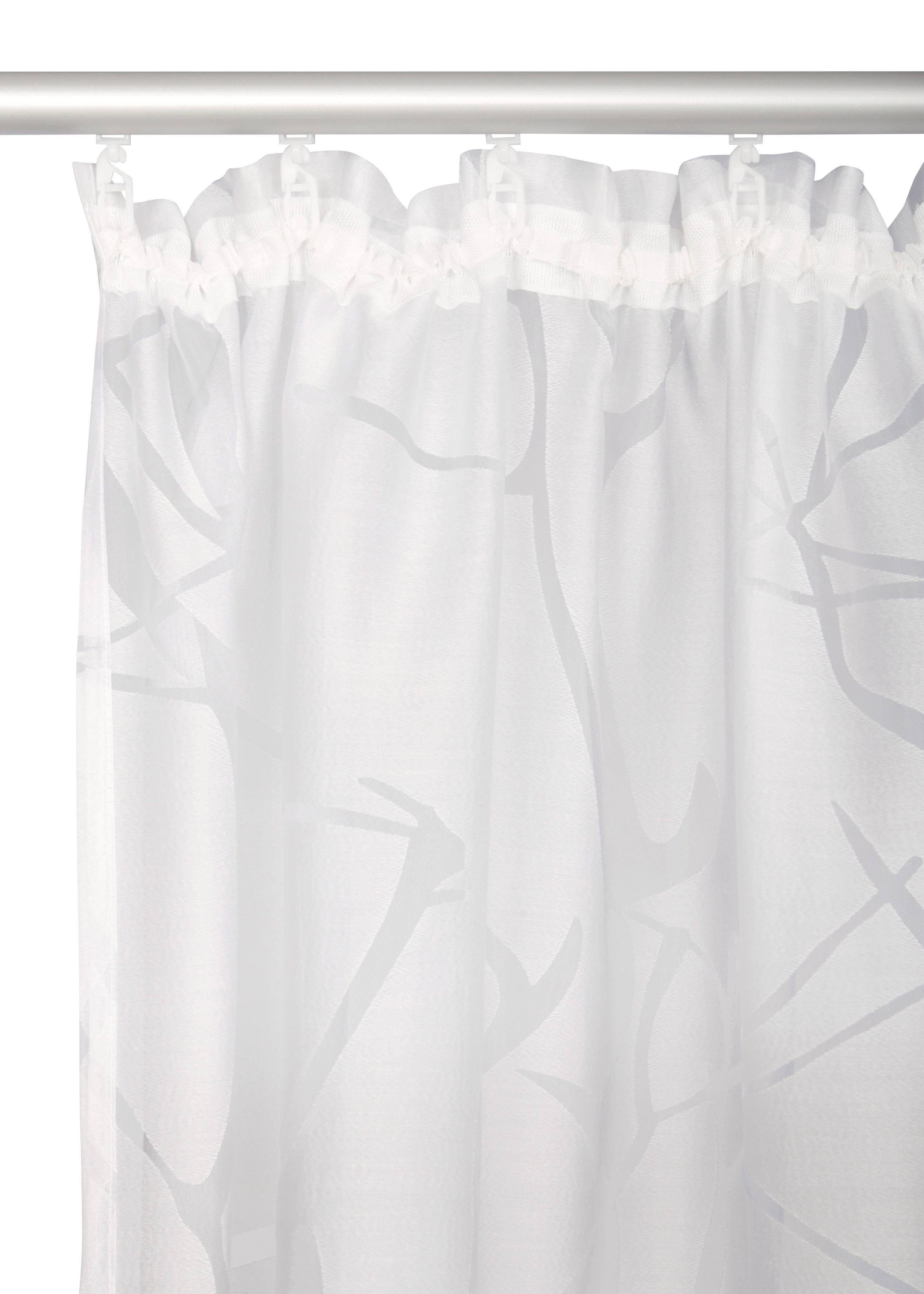 my home Gordijn ANNA Viscose, polyester, takkenmotief (1 stuk)