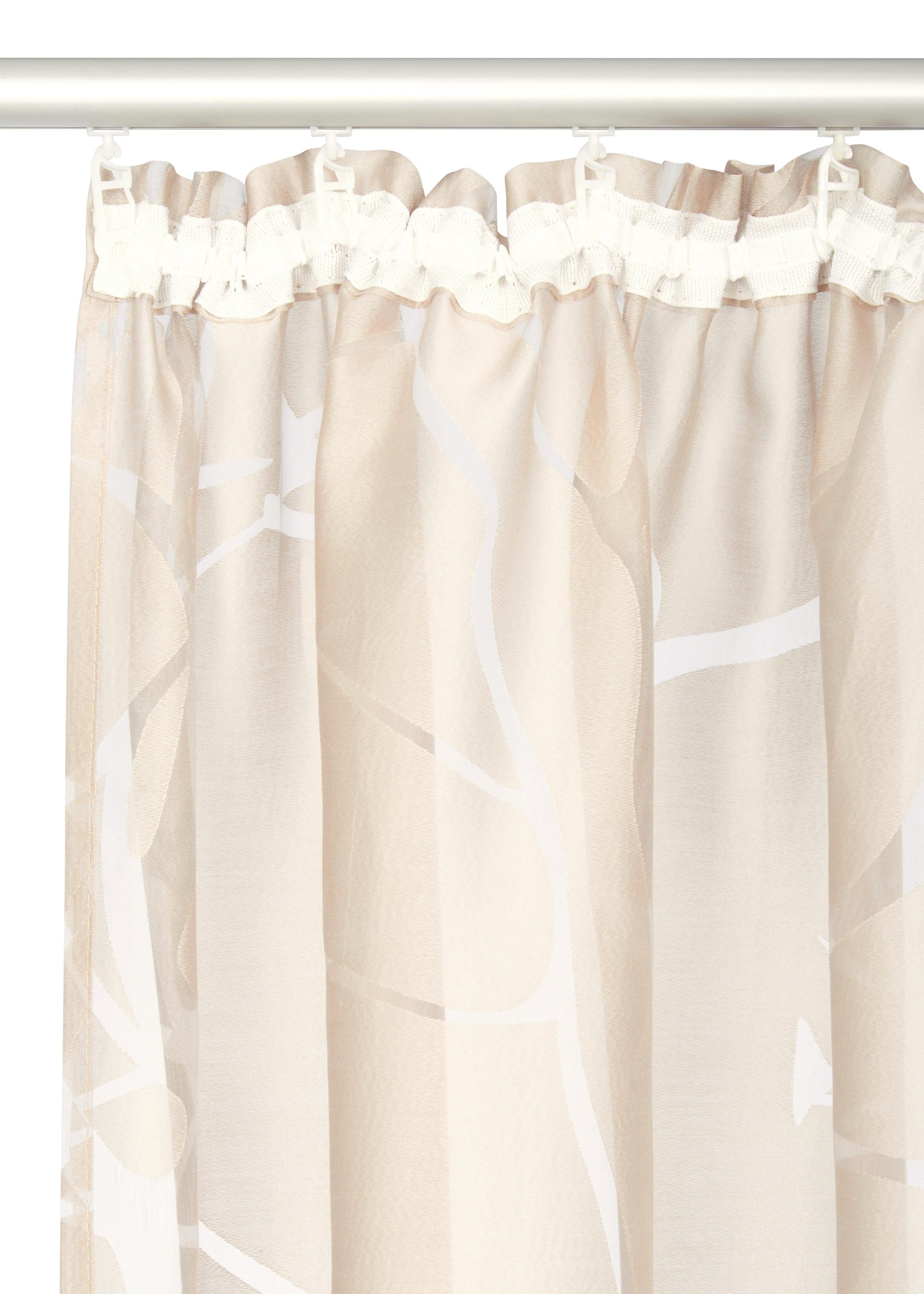 my home Gordijn ANNA Viscose, polyester, takkenmotief (1 stuk)