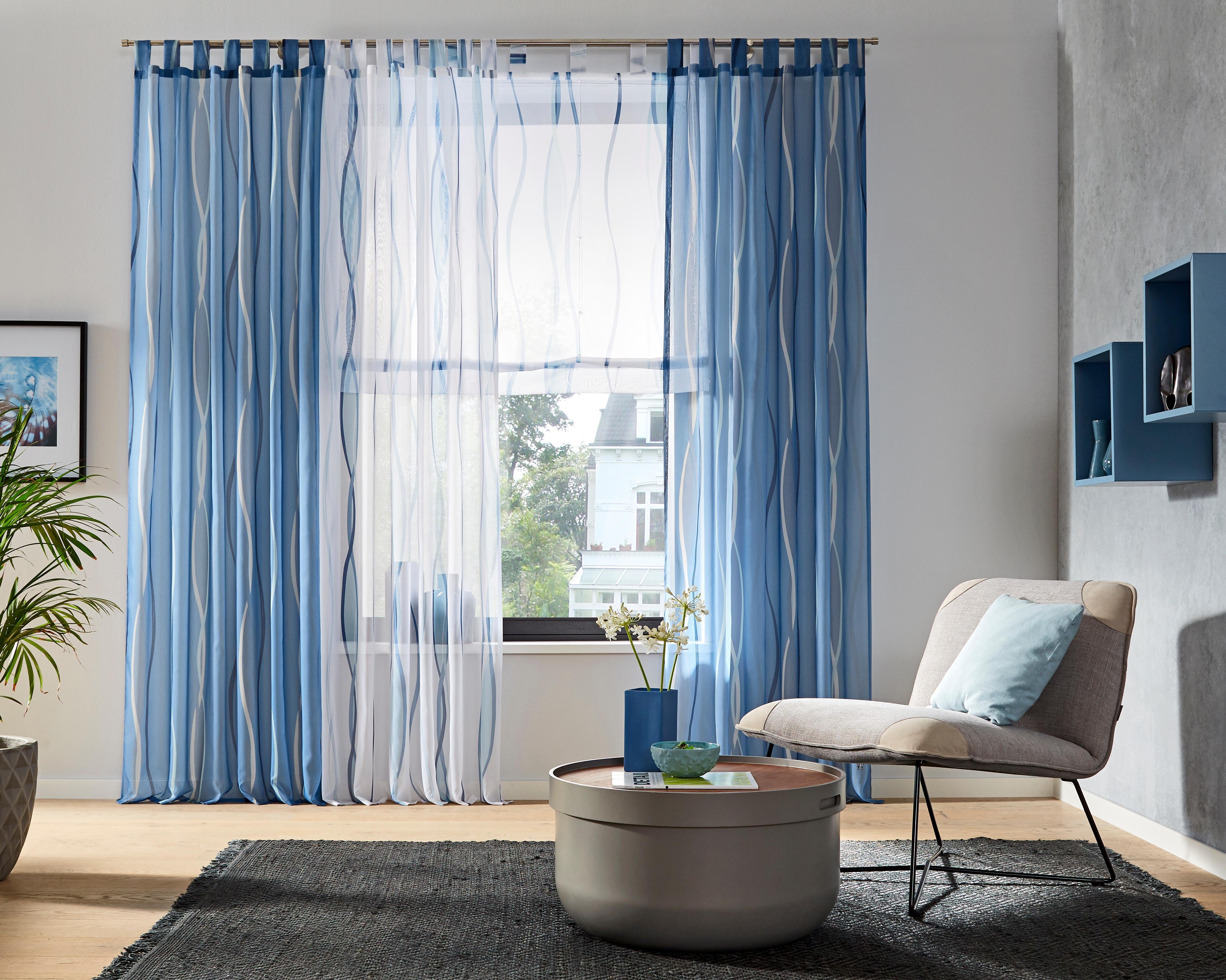 my home Romeins rolgordijn Dimona Transparant, voile, polyester (1 stuk)