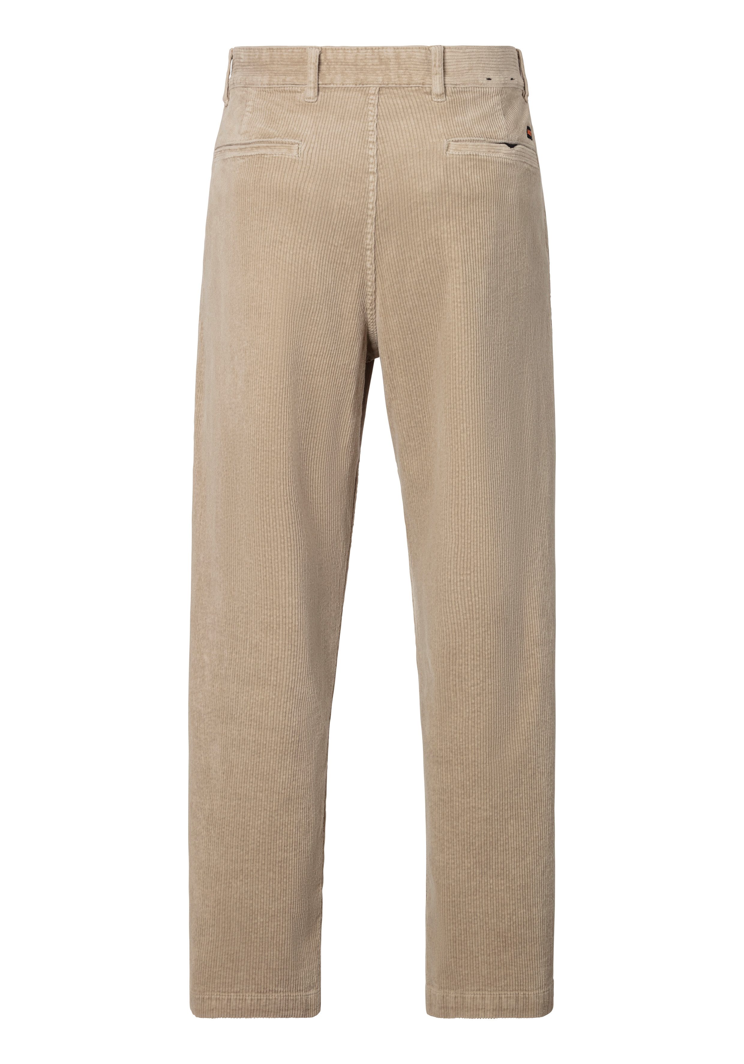 Boss Orange Cordbroek Chino-Shyne met merklogo