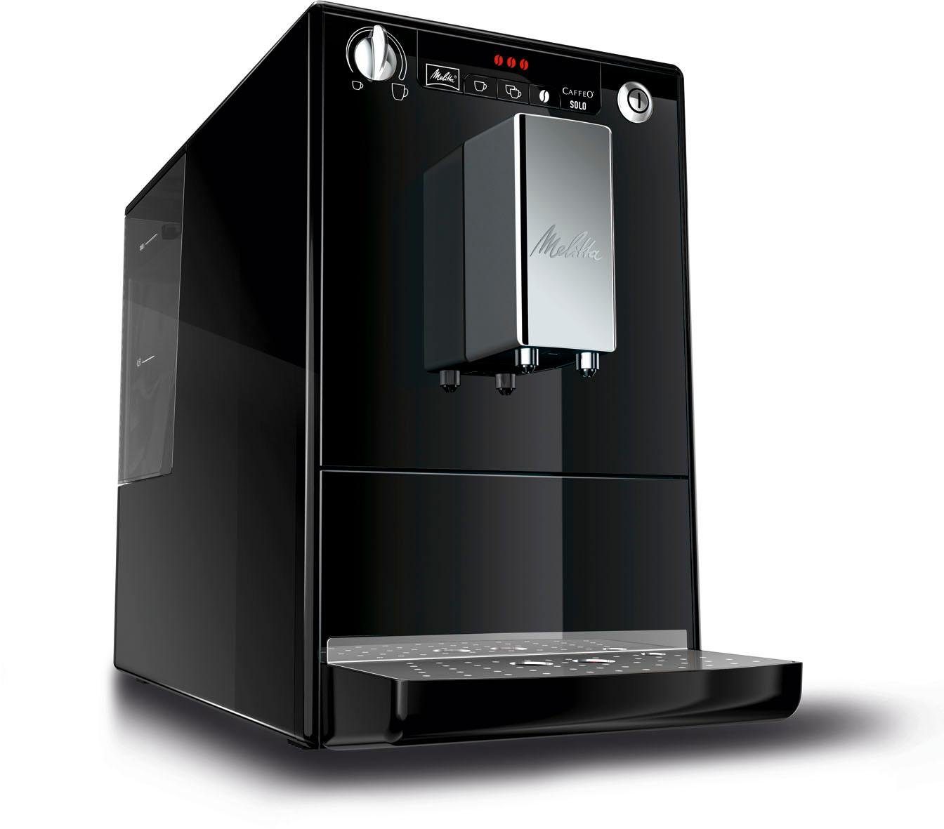 Melitta Volautomatisch koffiezetapparaat Solo® E950-101, zwart, Perfect voor caffè crema & espresso, slechts 20 cm breed