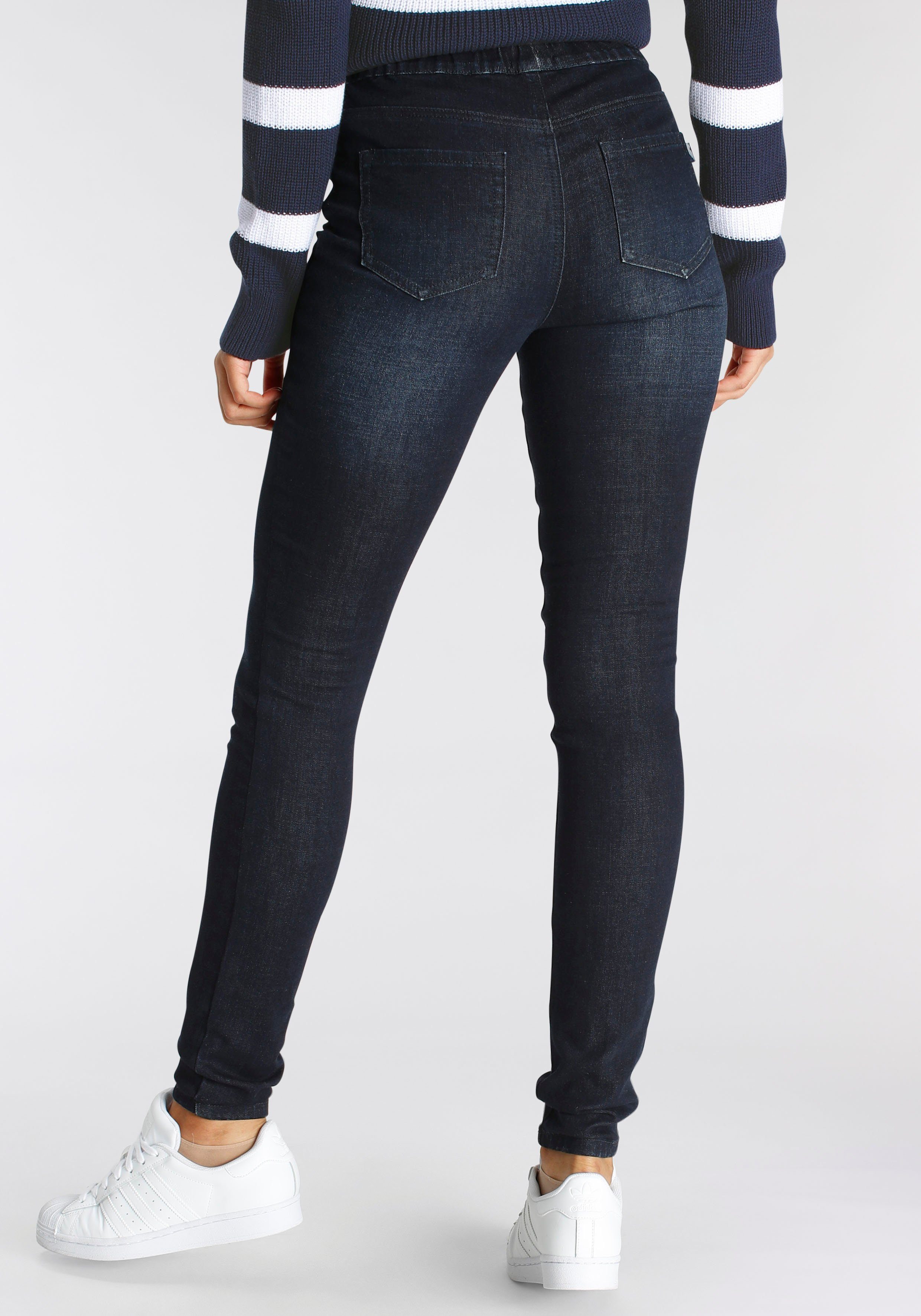 Arizona Jeggings Met een licht thermo effect extra-strak gesneden, hoge taille, met muntzakje