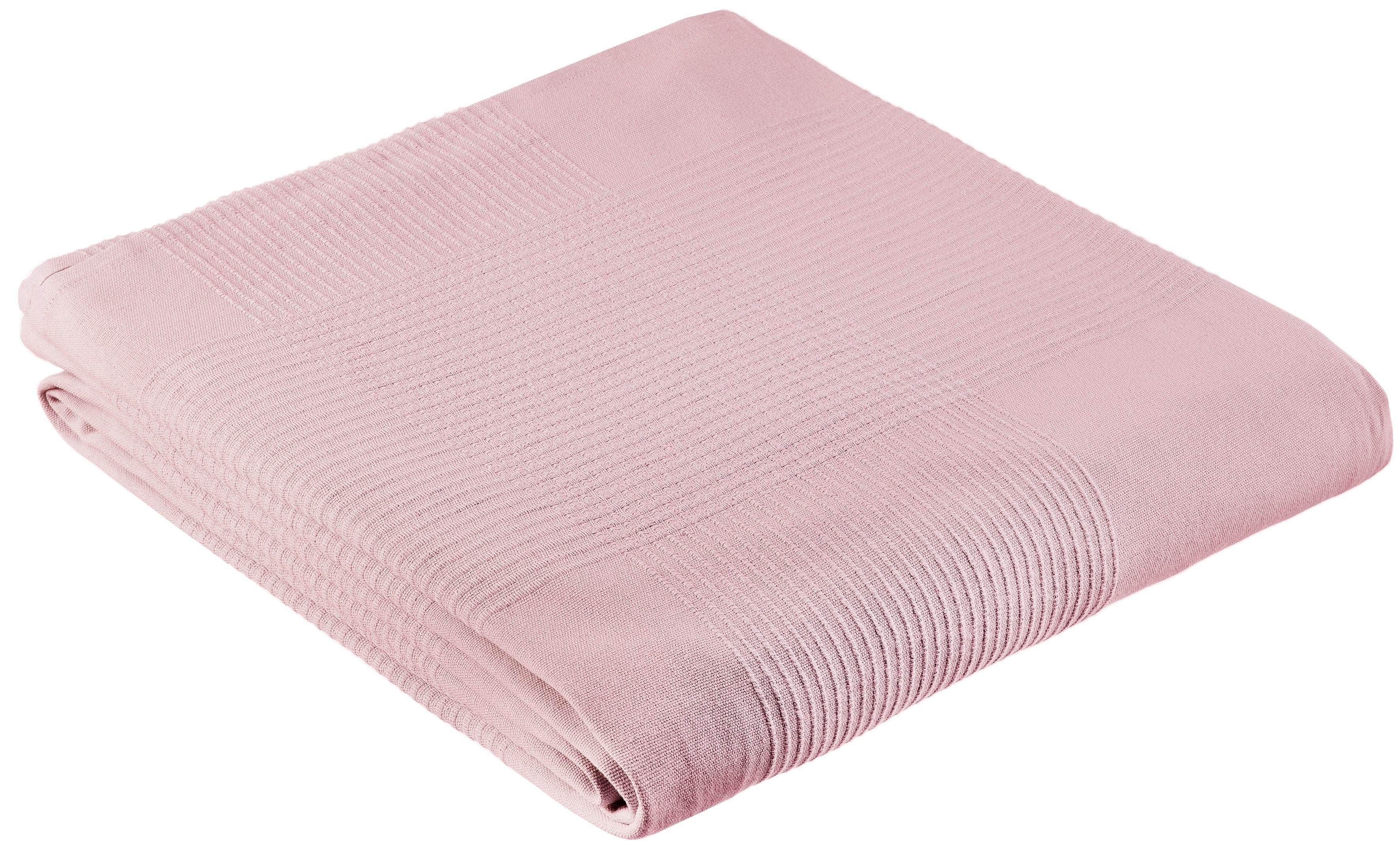 my home Sprei Mira lichte sprei van 100% katoen, uni foulard, zonder vulling