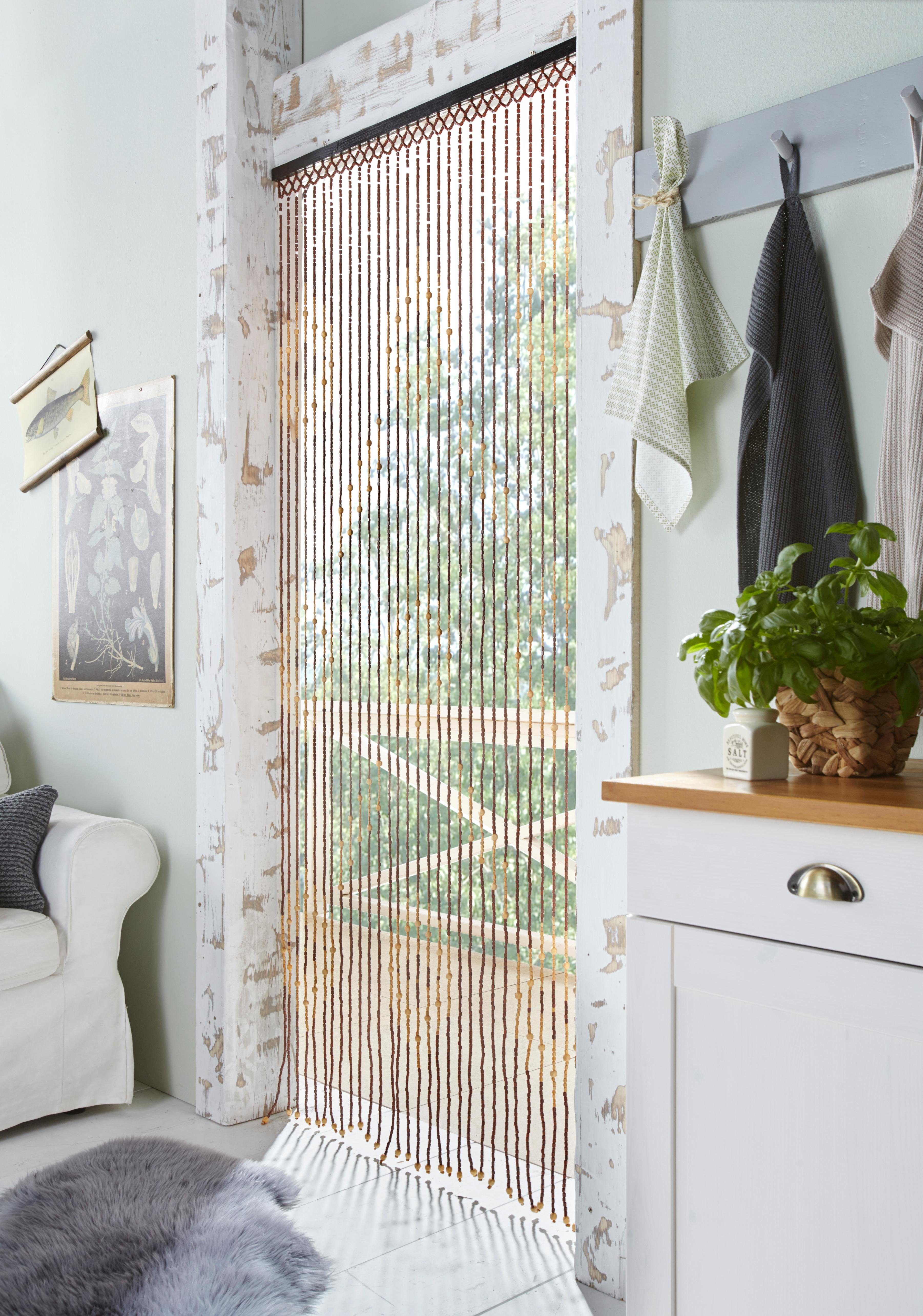 locker Deurgordijn Sevilla met ronde decoratie, 90x200 cm (1 stuk) kant & klaar gordijnen maat H/B: 200/90 cm multicolor