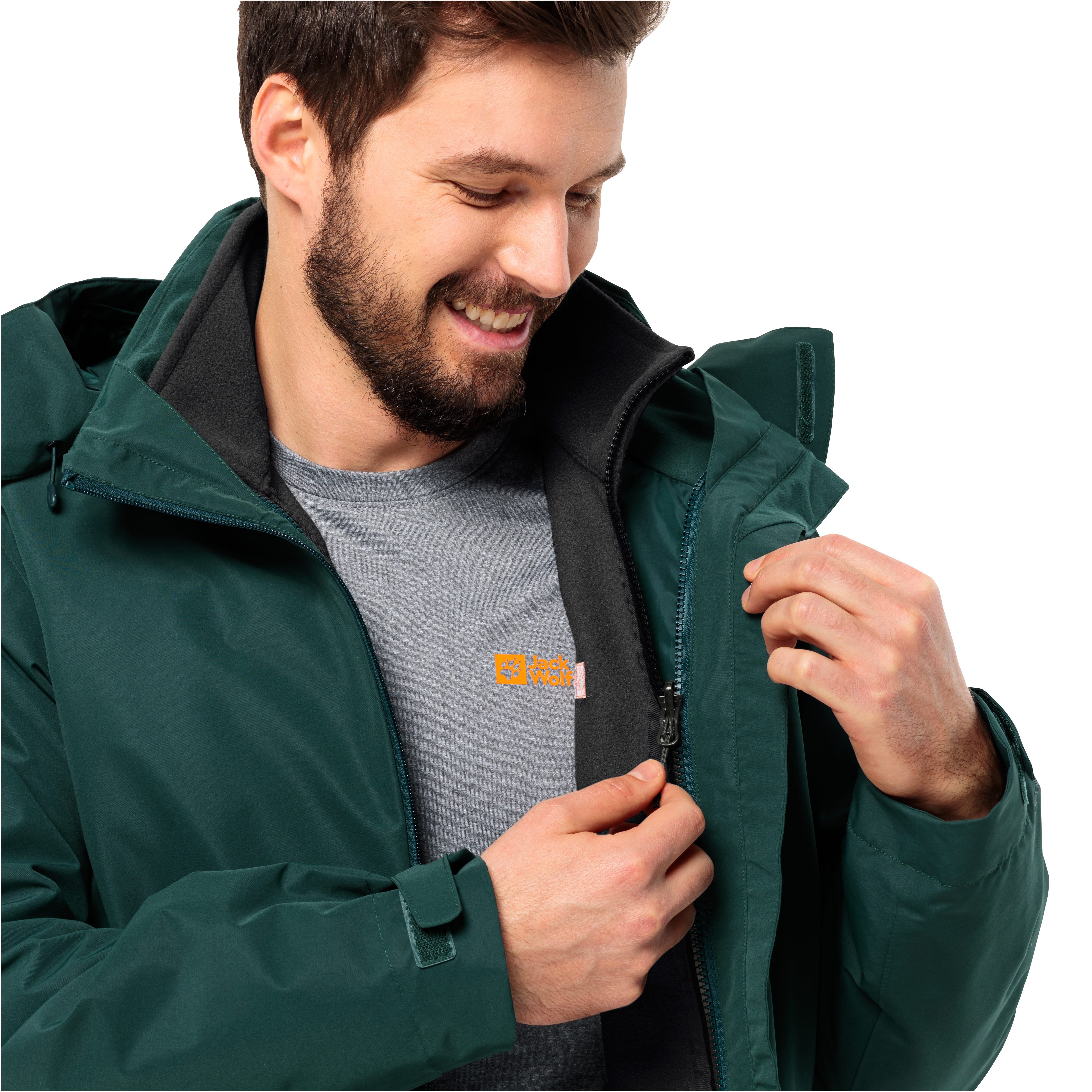 Jack Wolfskin Fleecejack WINTERSTEIN FZ M uit polartec 200 gedeeltelijk gerecycled
