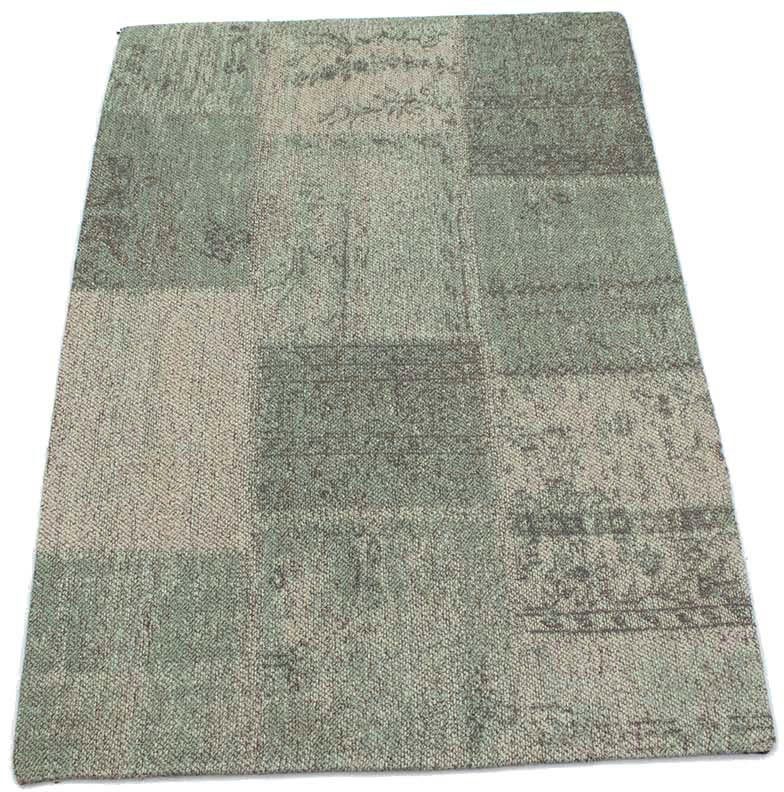 morgenland Wollen kleed Vintage vloerkleed handgetuft meerkleurig Vintage ontwerp