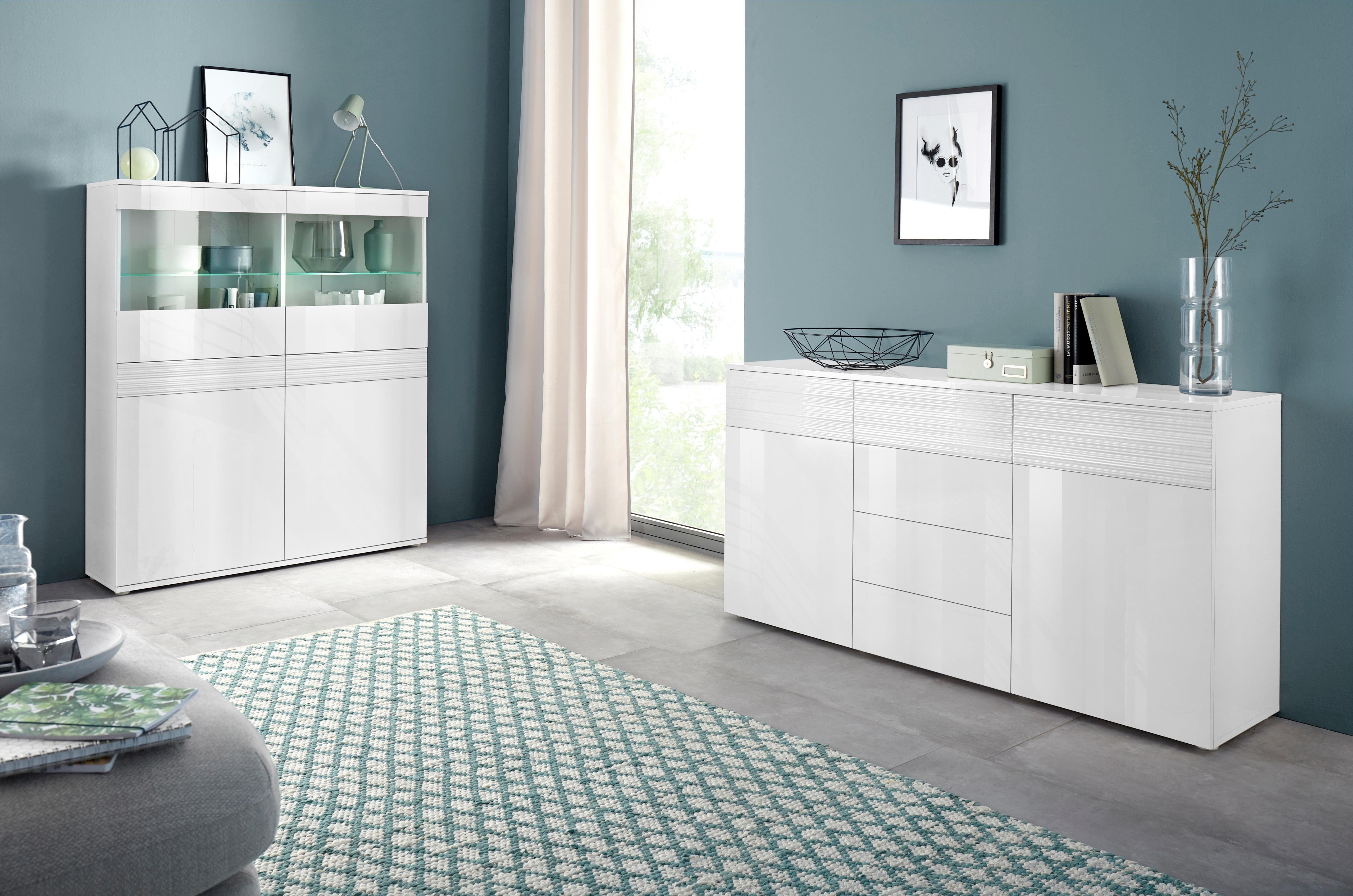 borchardt Möbel Vitrinekast Florence Hoogte 125 cm
