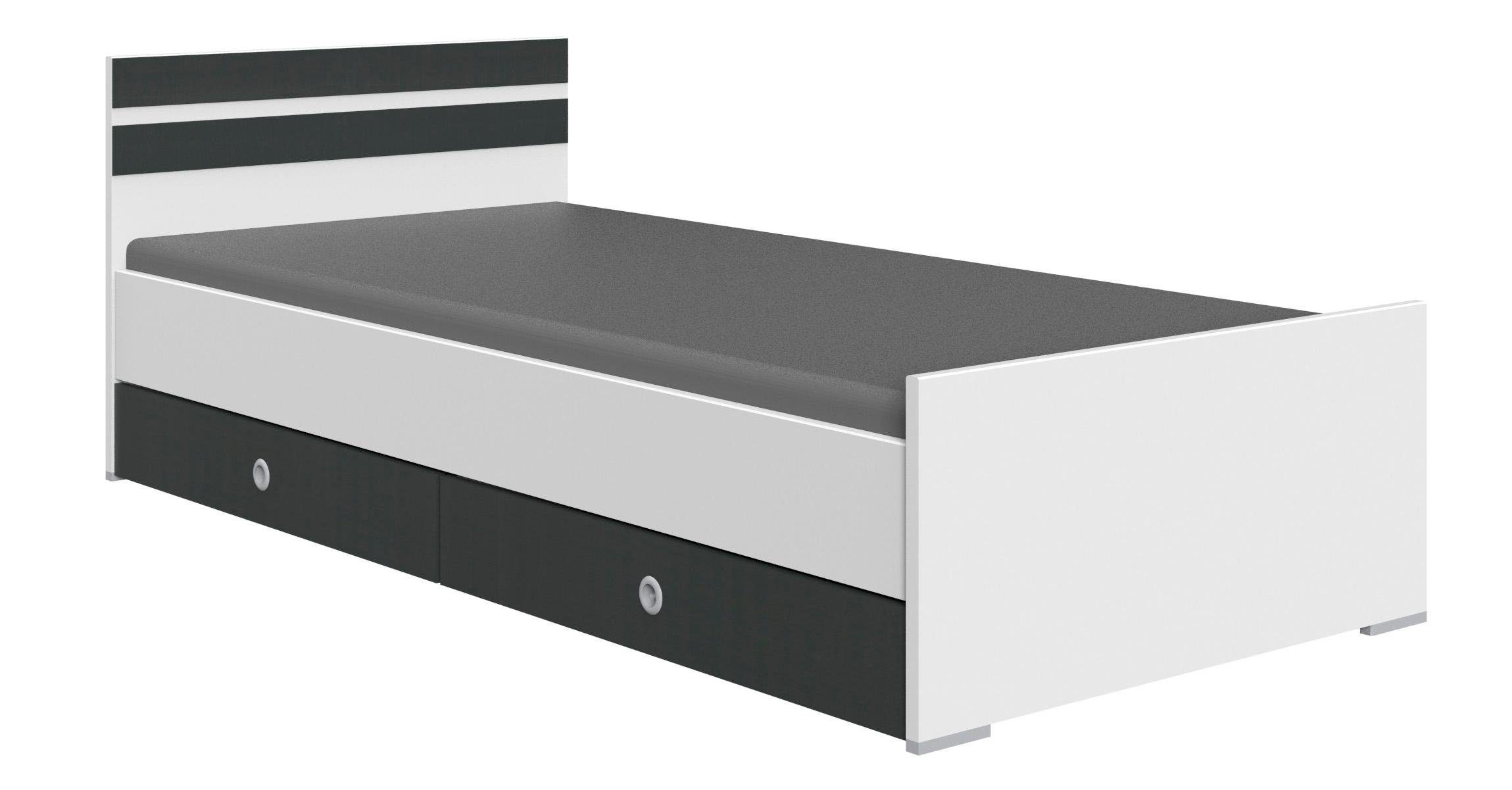 Wimex Lade Joker 2-delig, voor extra opbergruimte onder het bed toebehoren voor kinderbedden wit