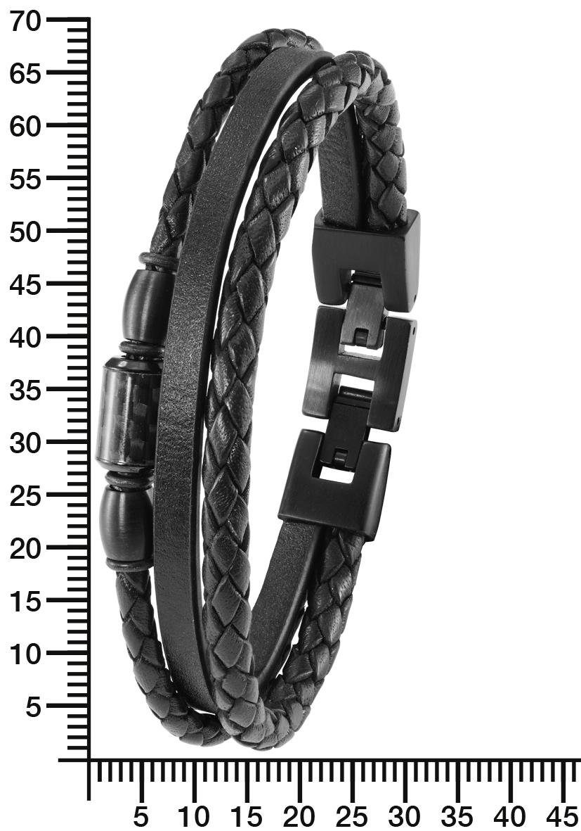 s.Oliver Leren armband 2022637 met zirkoon (synthetisch)