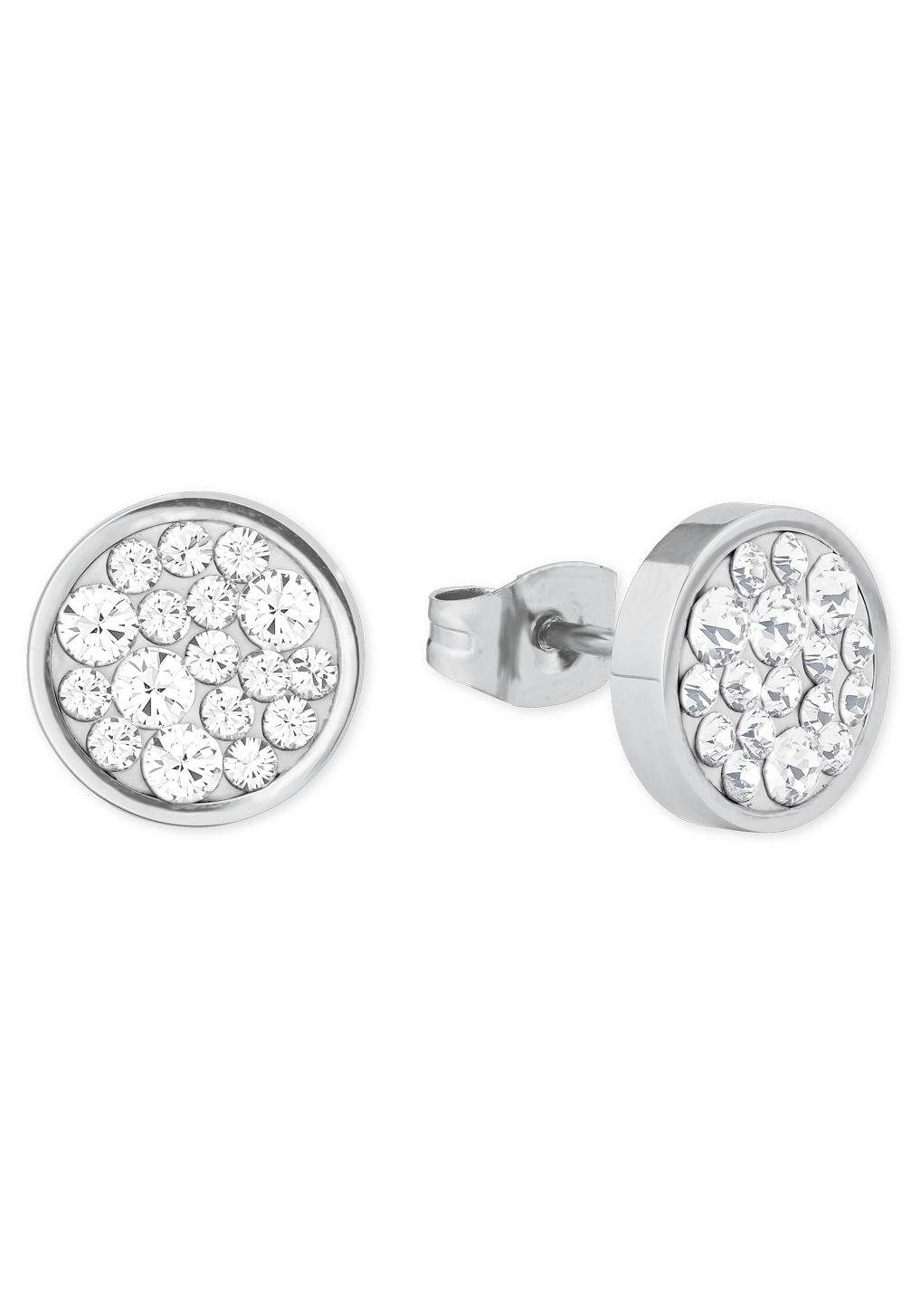 s.Oliver Oorstekers 2022661 met kristalsteen dames oorbellen zilver