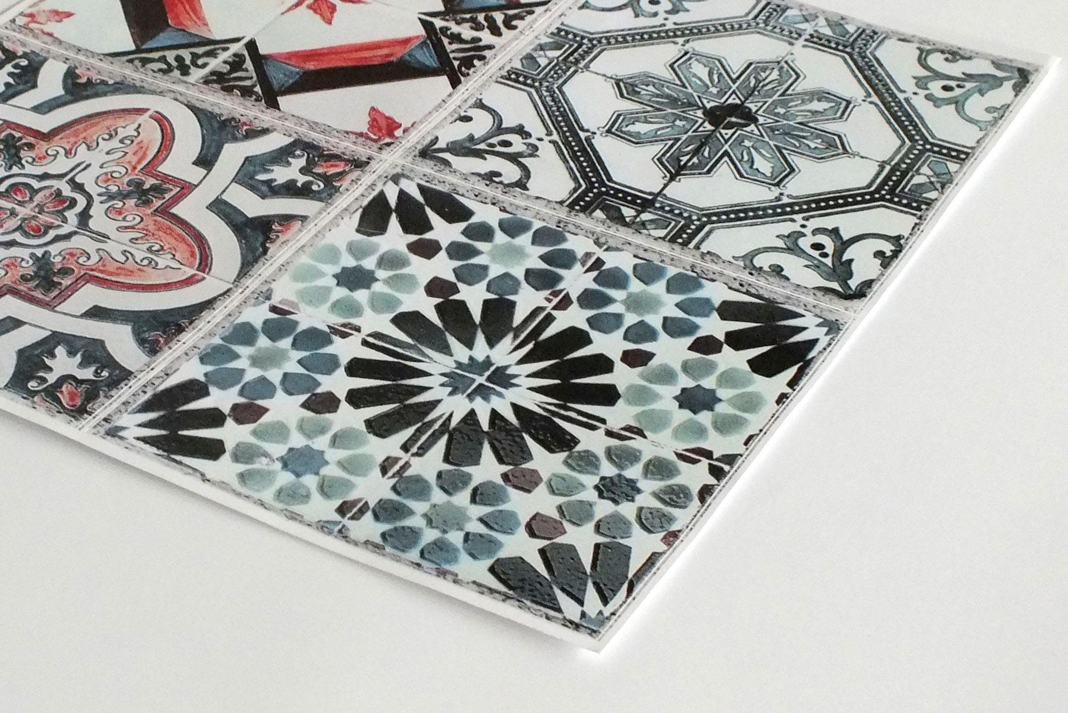 queence Tegelsticker Mozaïek motief Stickertegels, zelfklevend, stickers, 12-delige set