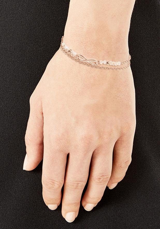 s.Oliver Armband 2022731 met glassteen
