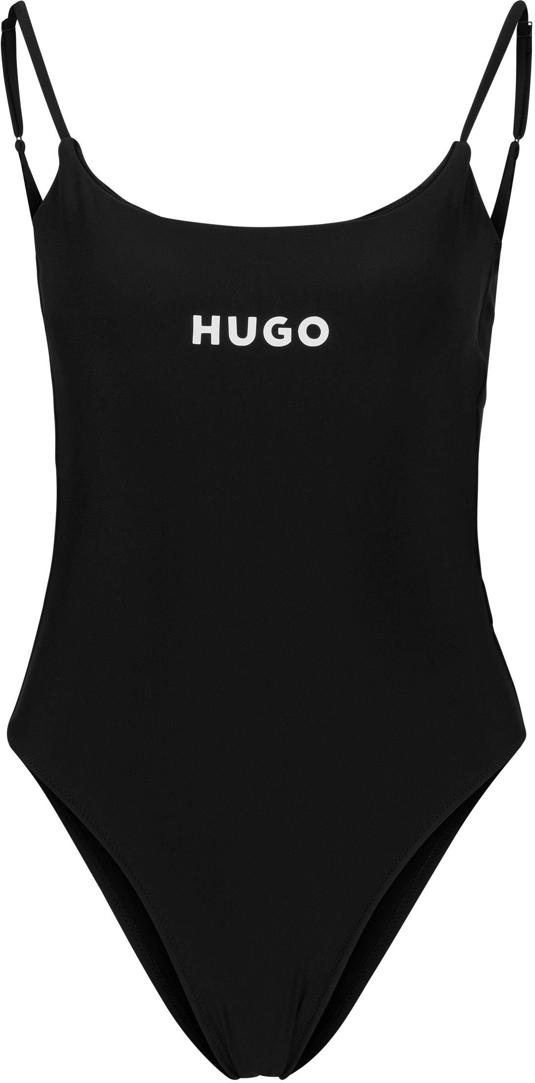HUGO underwear Badpak PURE_SWIMSUIT met een logo-opschrift