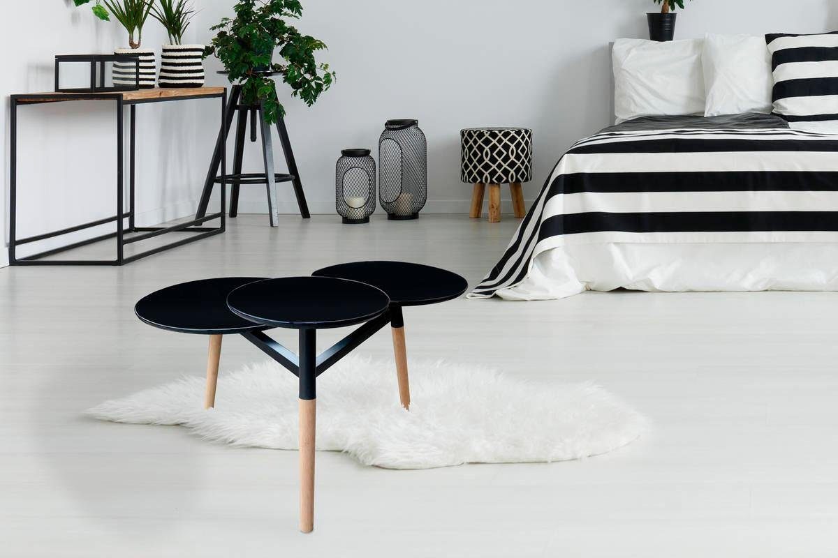 Kayoom Bijzettafel Butler 310, diameter van de oppervlakken: 48/40/30 cm Diameter van de ophangvlakken: 48/40/30 cm, gladde vlakken (1 stuk)