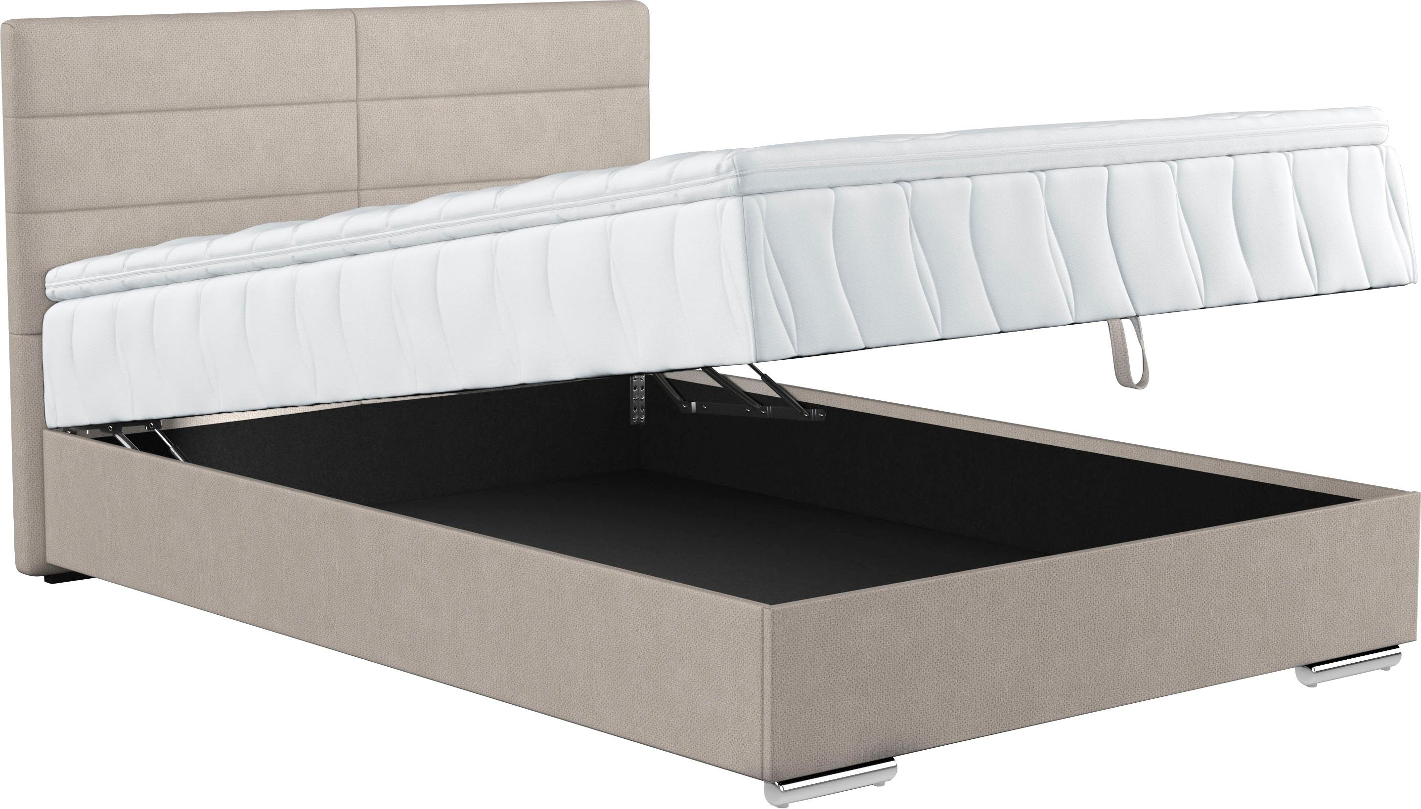 COTTA Boxspring Tom met bedkist, topmatras en sierkussen
