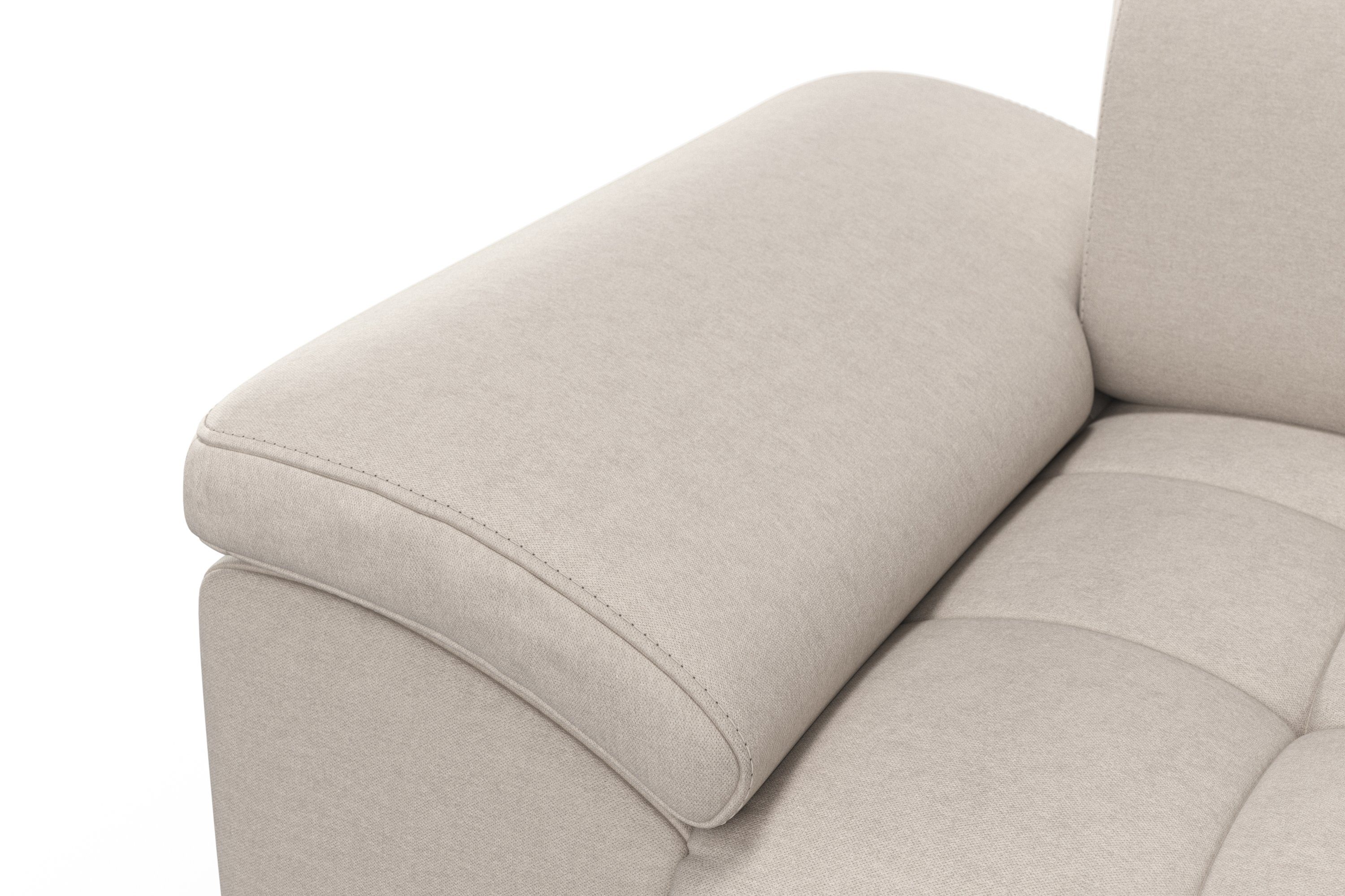 sit&more Hoekbank Cool L-vorm naar keuze met verstelbare hoofdsteun en uittrekzitting, motorisch