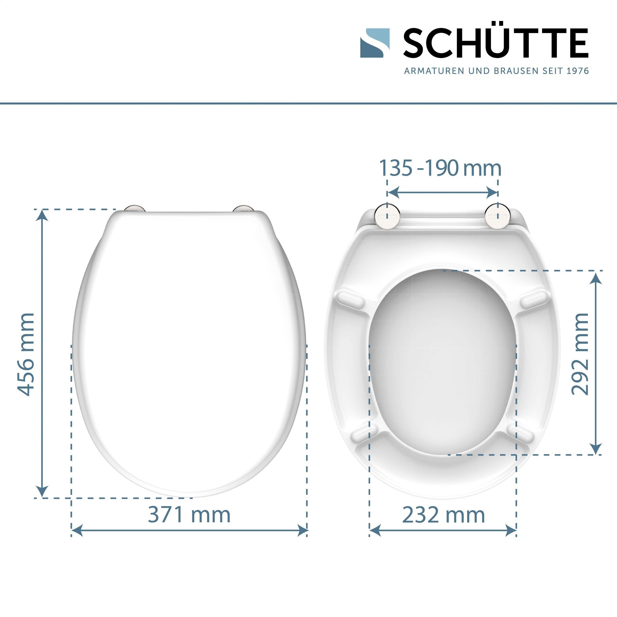 Schütte Toiletzitting Duroplast, maximale belasting van de toiletbril 175 kg