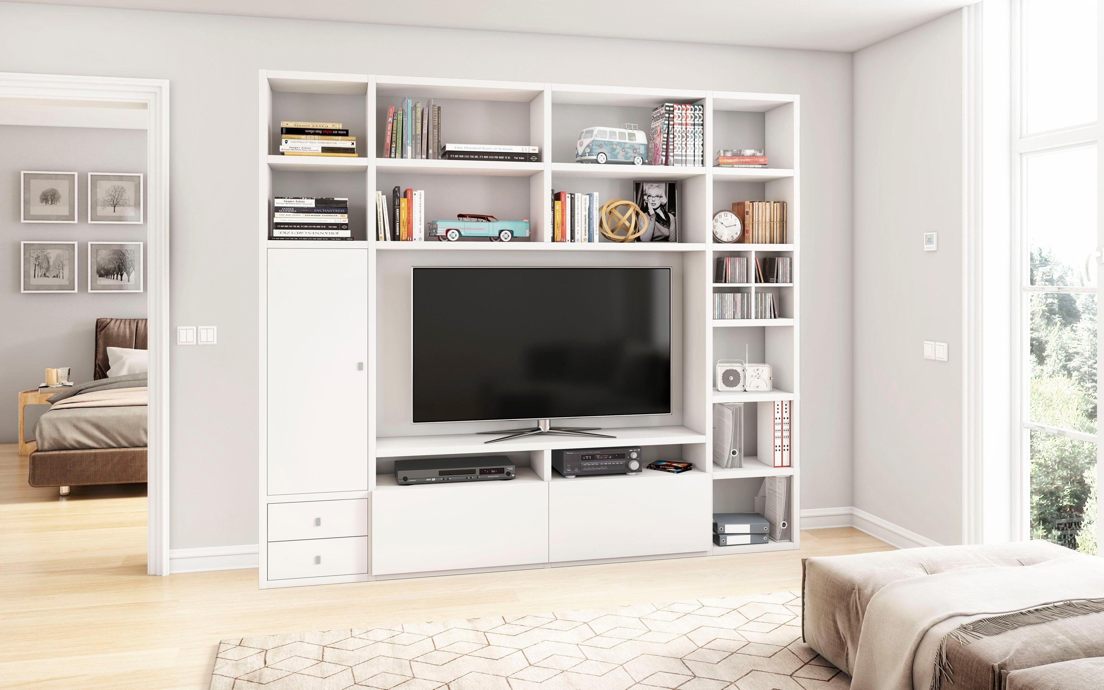 fif möbel Wandmeubel Toro Woonwand, TV rek, compact en tijdloos, B: 251 cm