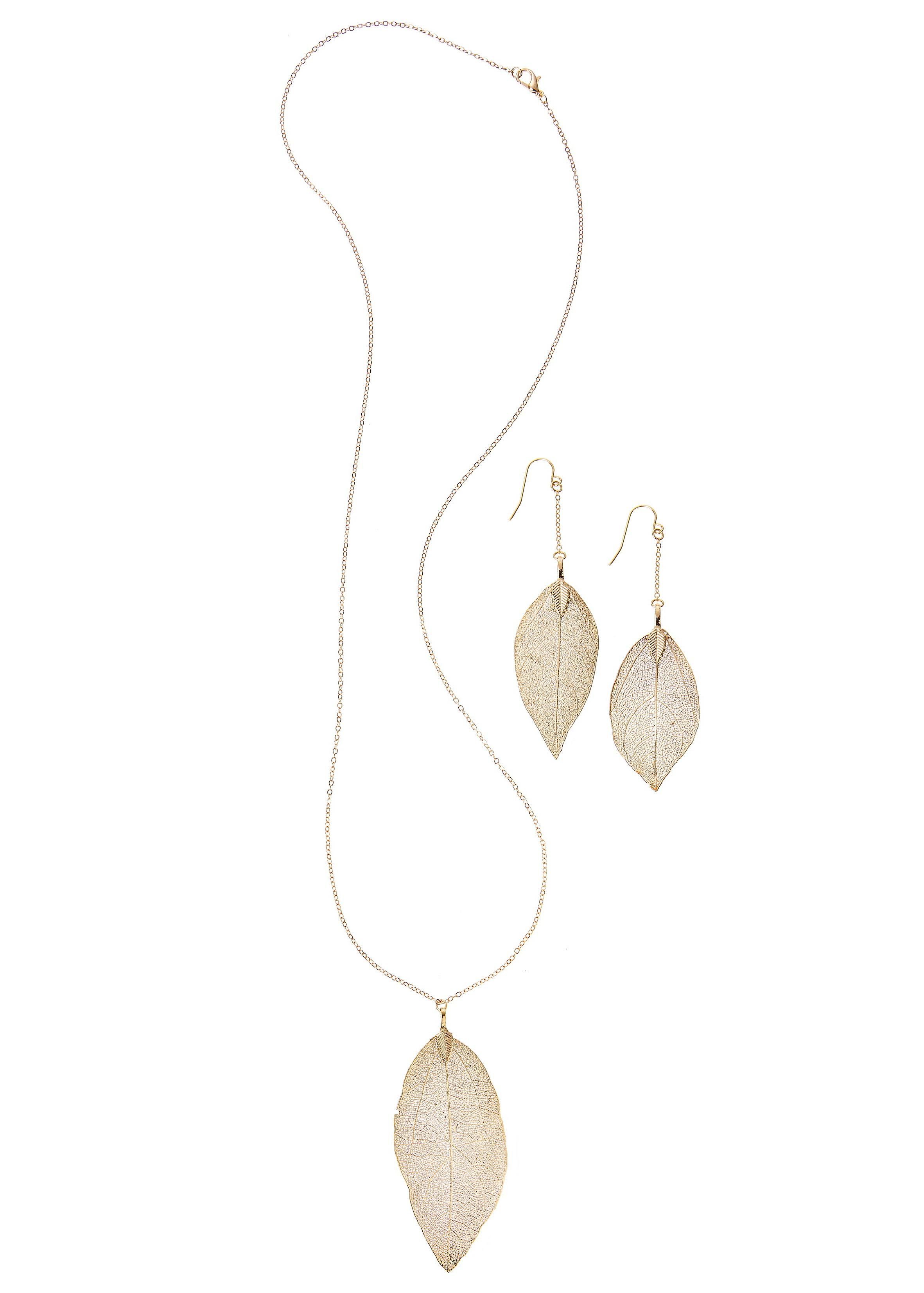 Lascana Sieradenset 3-delig set ketting en oorbellen (3-delig)