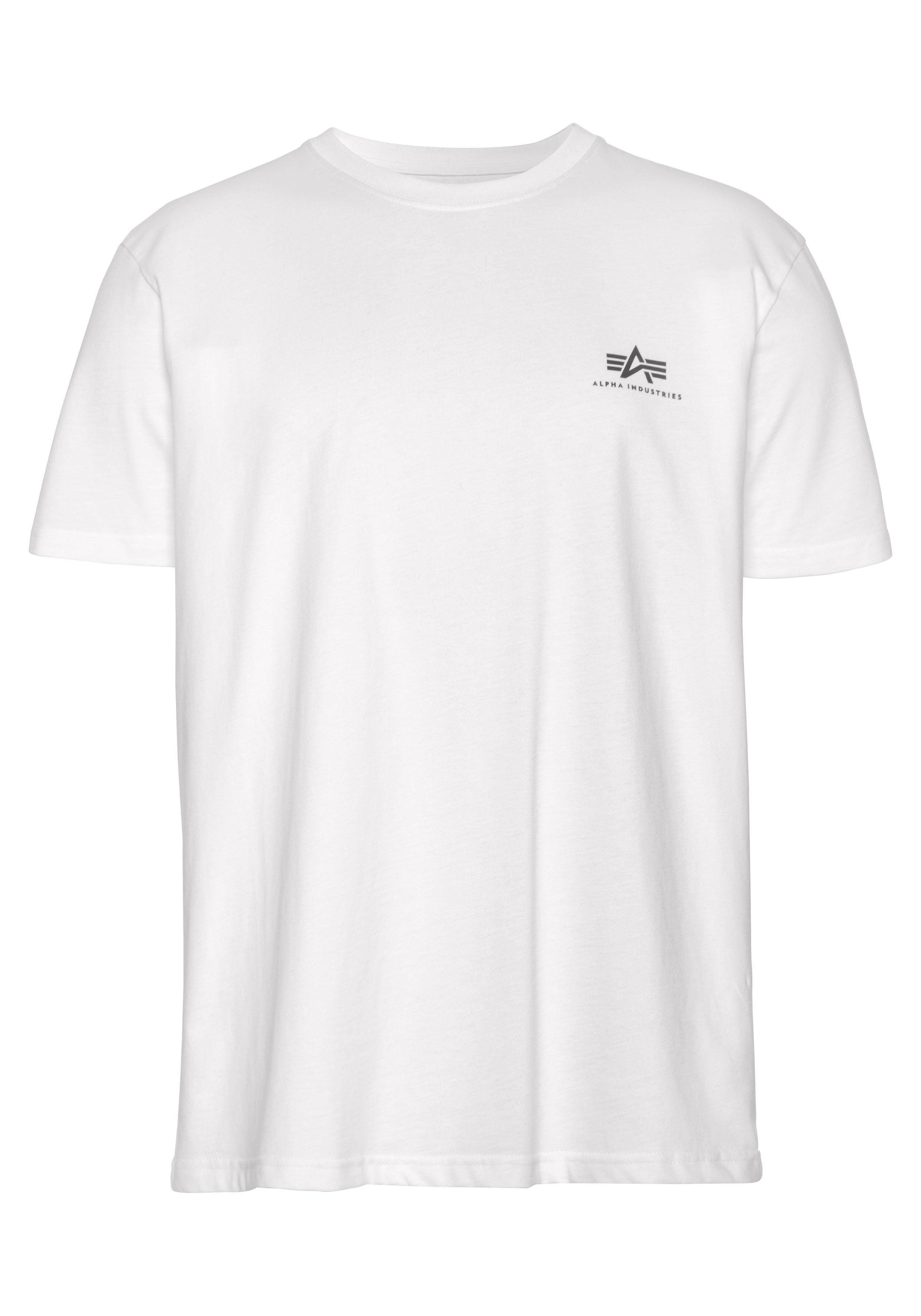 Alpha Industries Shirt met ronde hals BASIC T SMALL LOGO