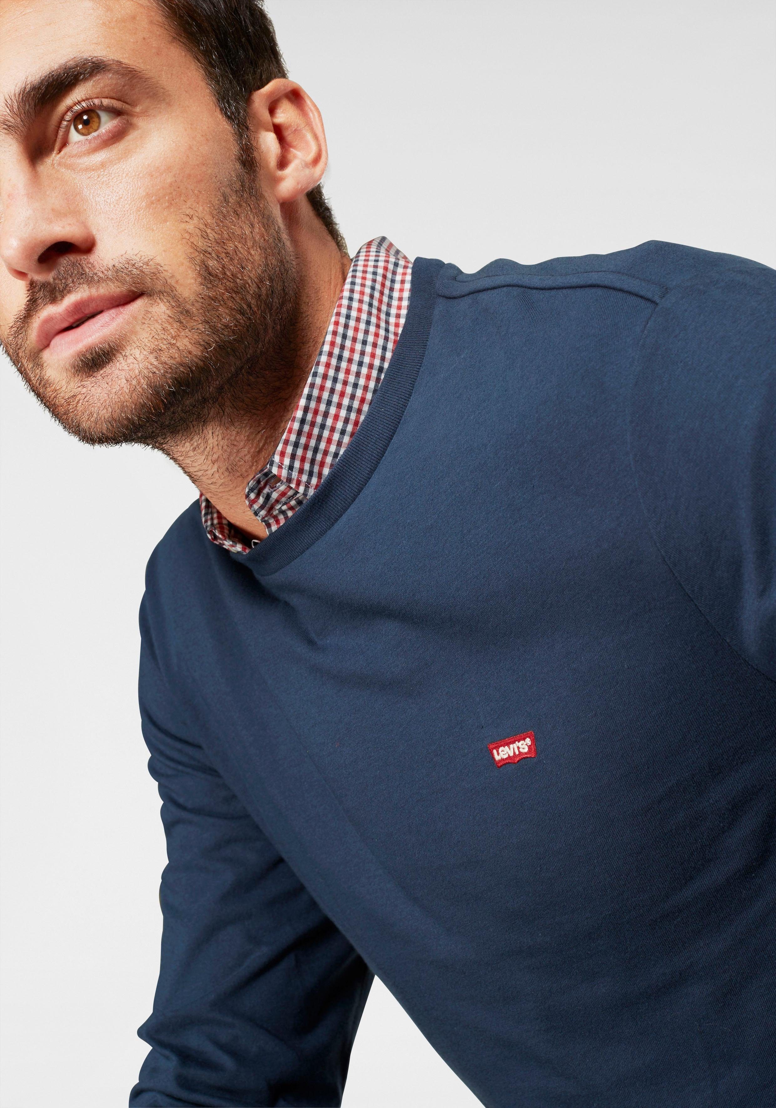 Levi's® Shirt met lange mouwen met logo-applicatie