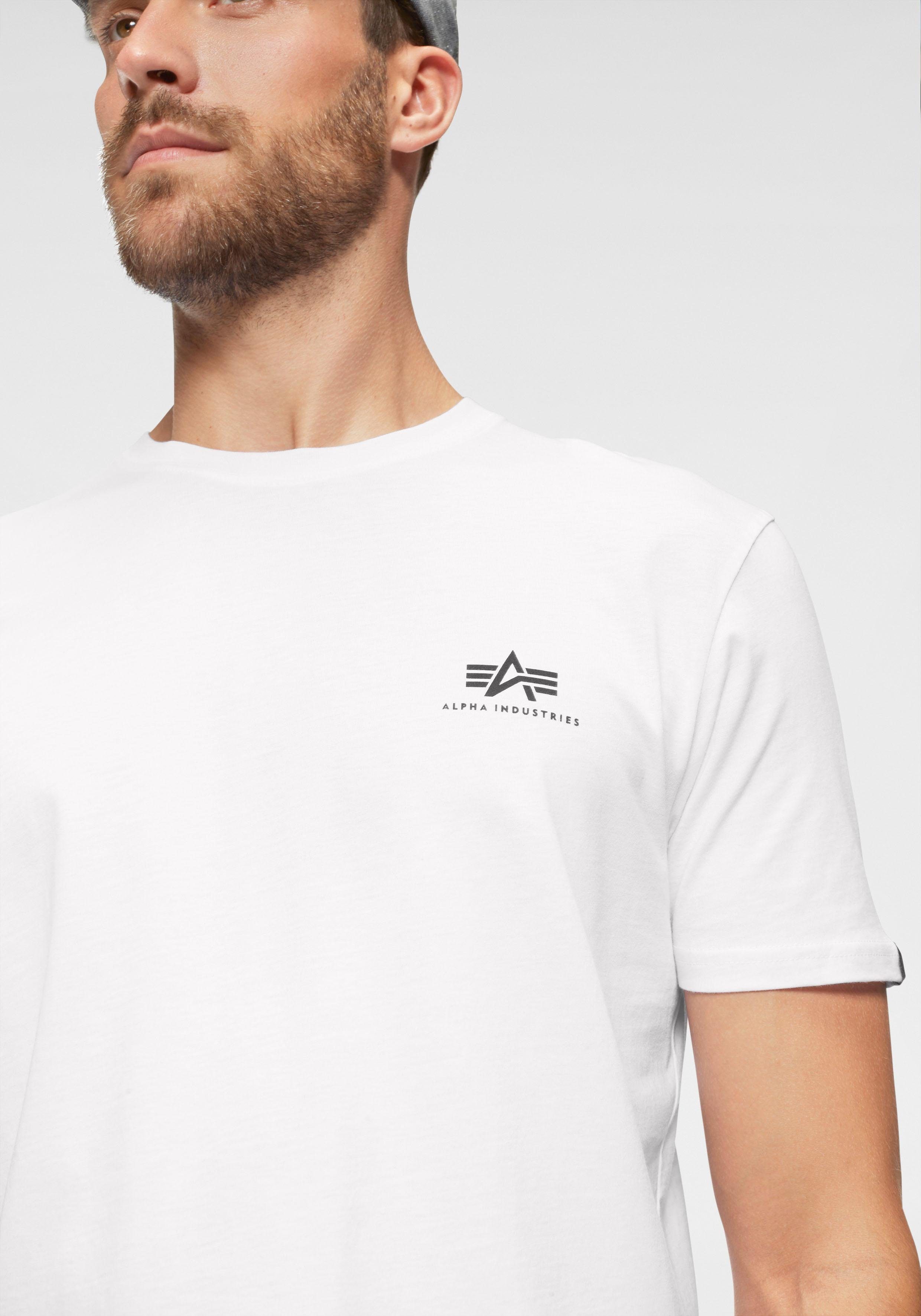 Alpha Industries Shirt met ronde hals BASIC T SMALL LOGO