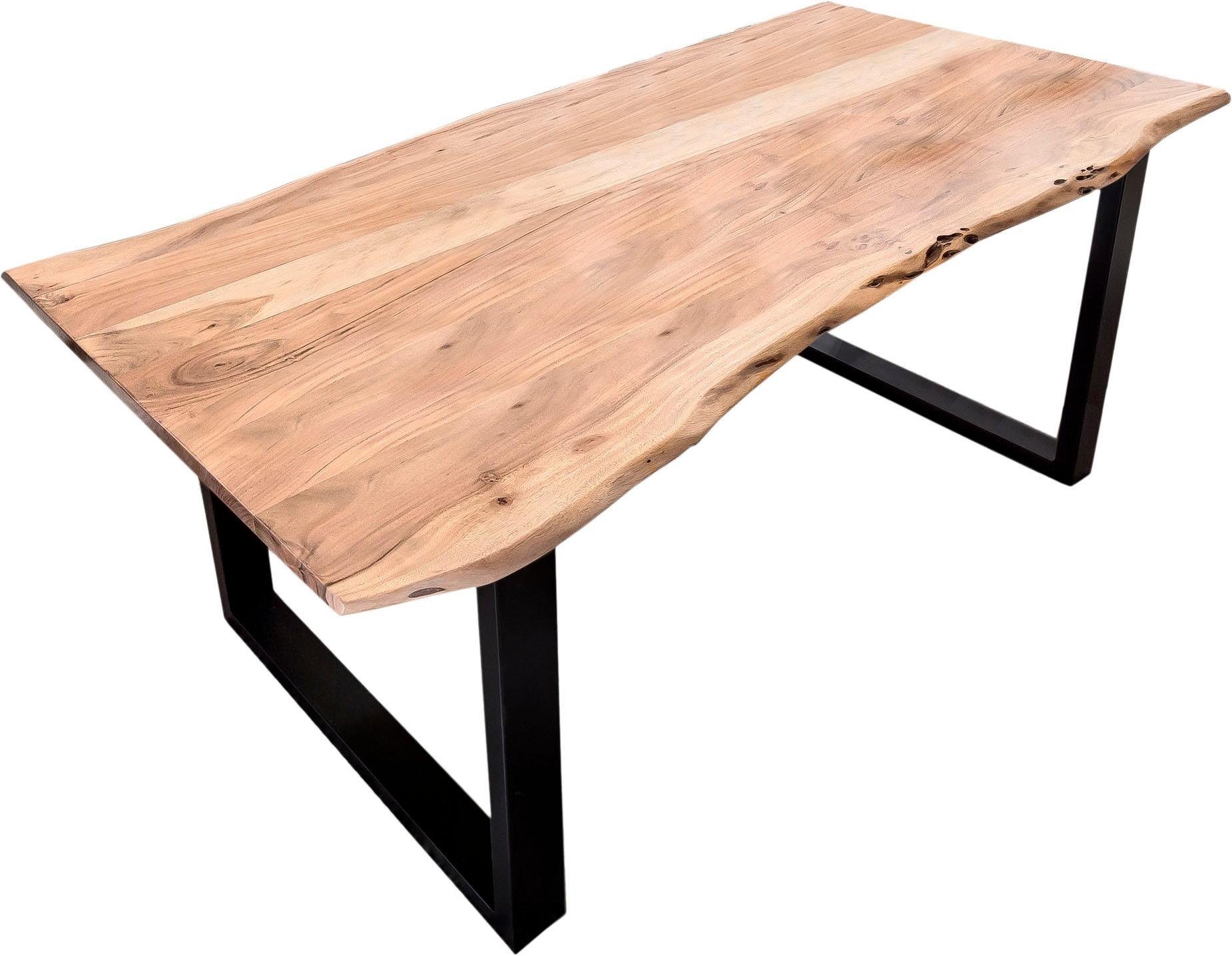 SIT Eettafel Tops&Tables Acacia tafelblad met natuurlijke boomrand