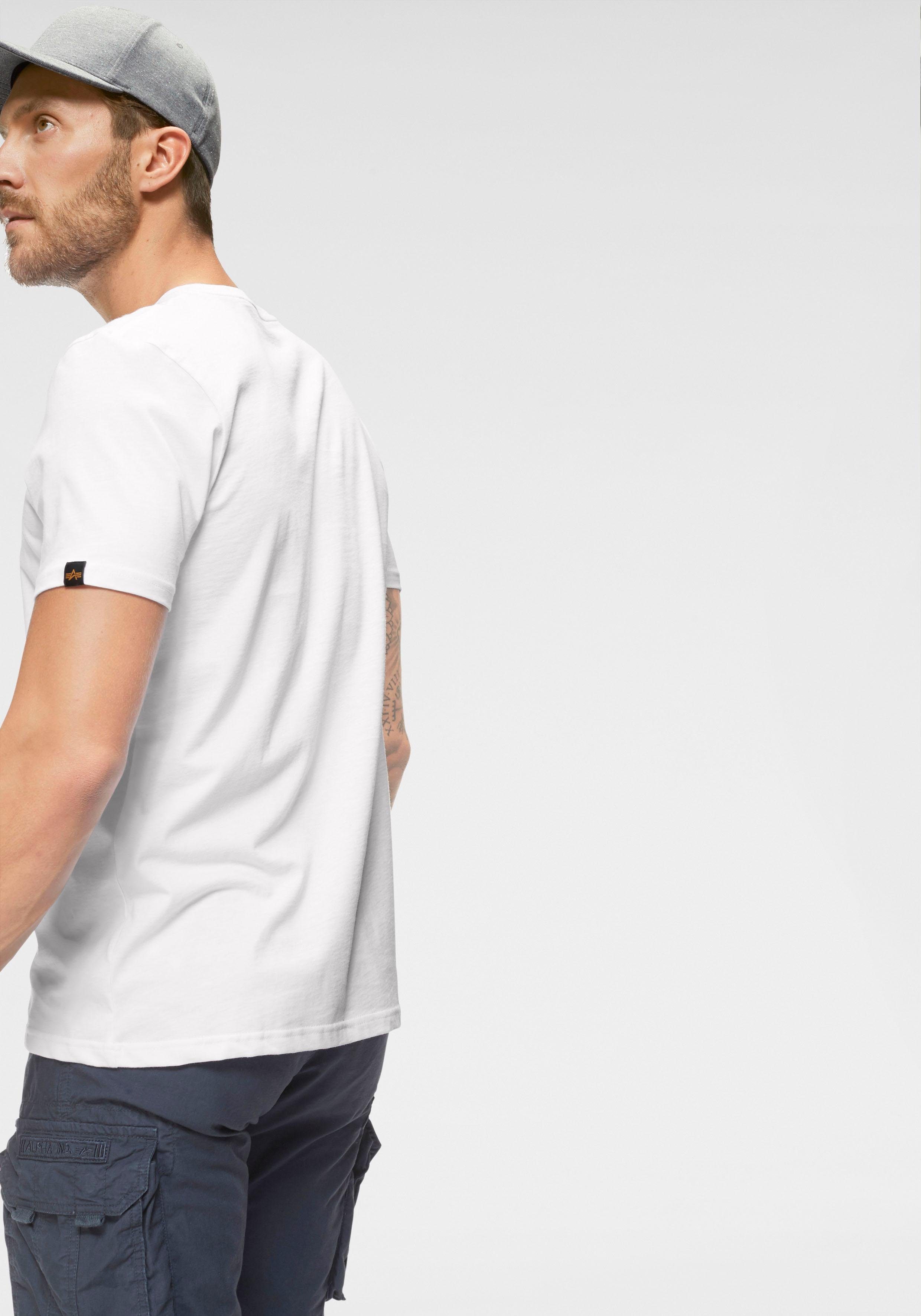 Alpha Industries Shirt met ronde hals BASIC T SMALL LOGO