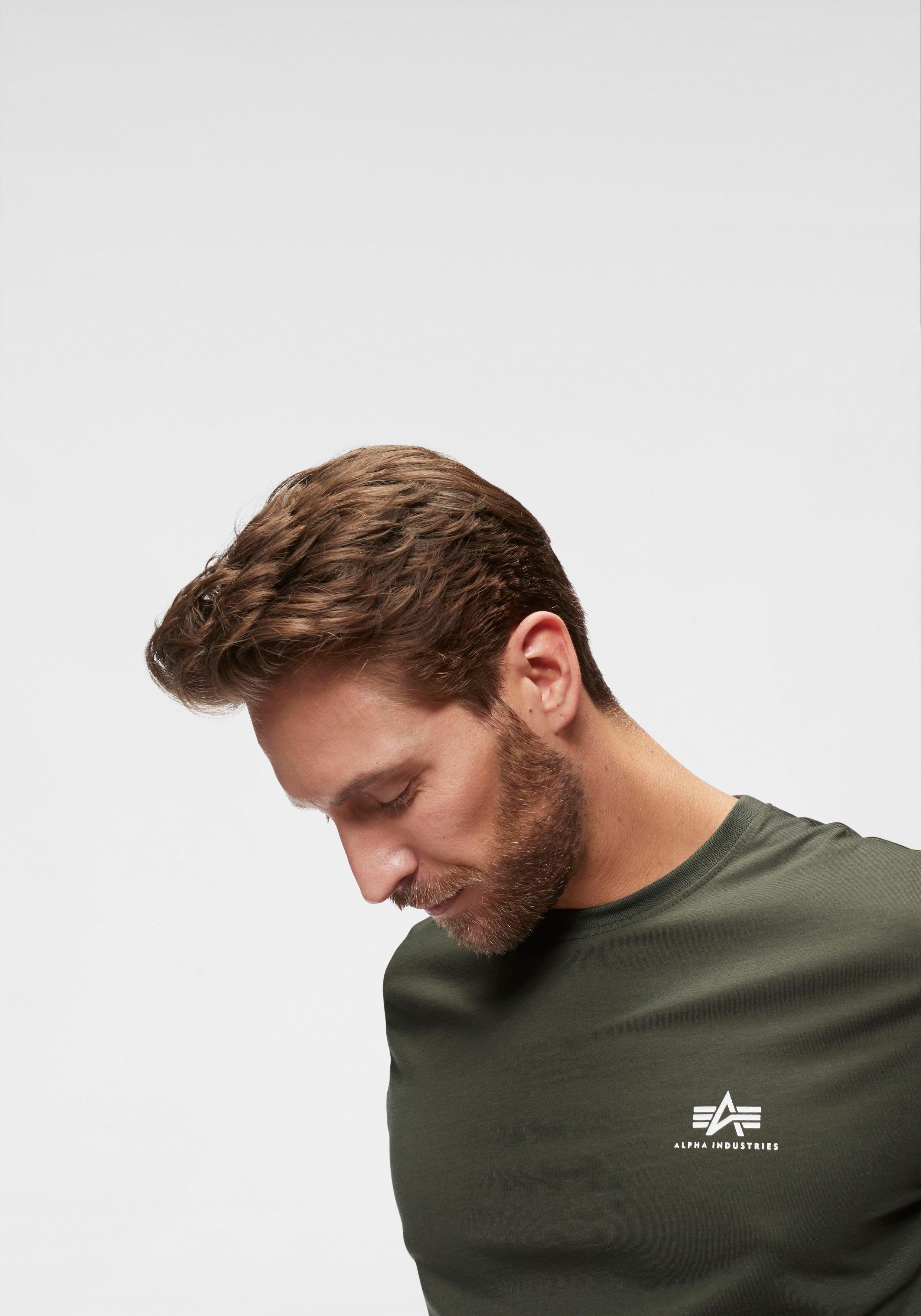 Alpha Industries Shirt met ronde hals BASIC T SMALL LOGO