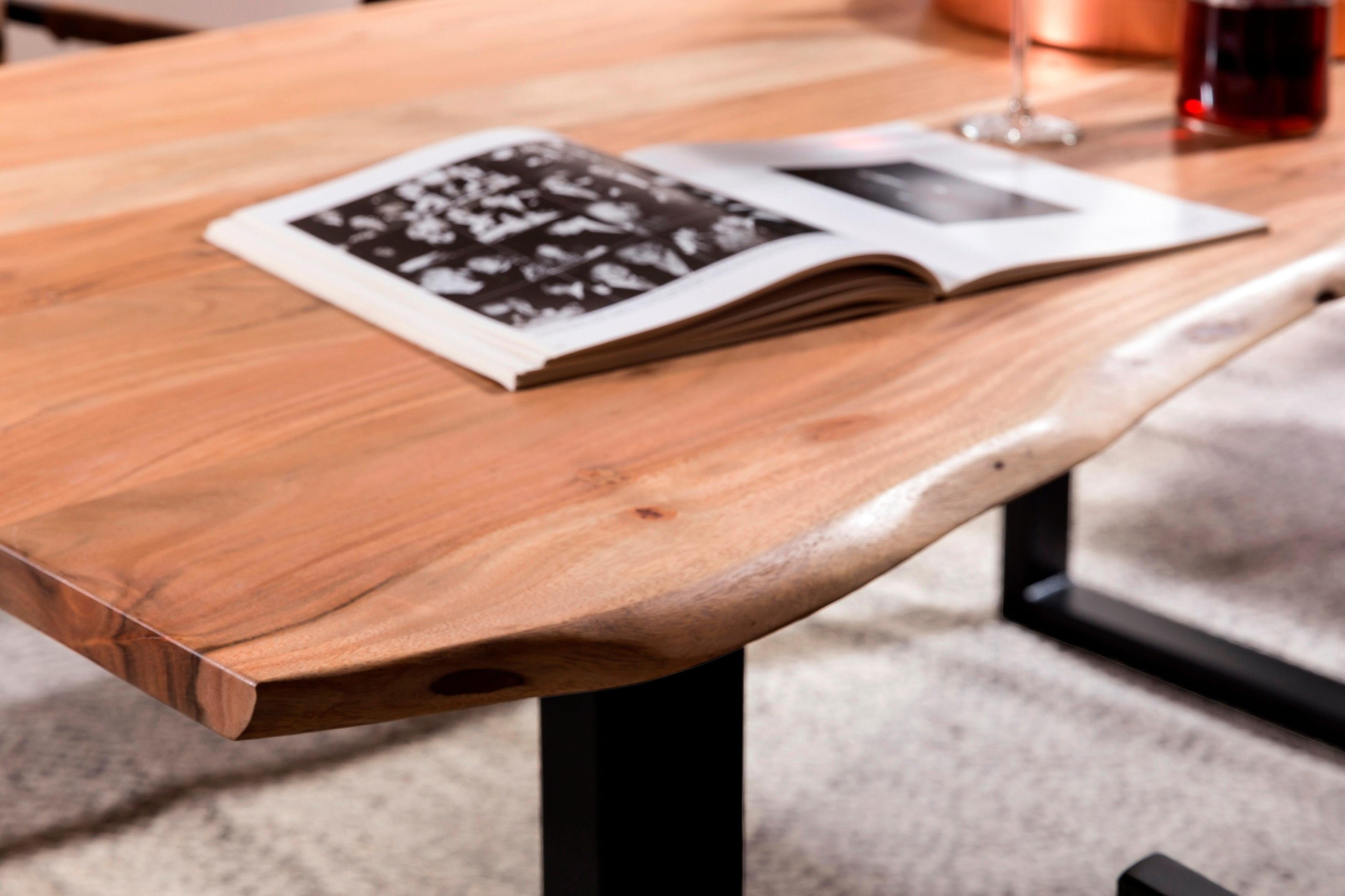 SIT Eettafel Tops&Tables Acacia tafelblad met natuurlijke boomrand