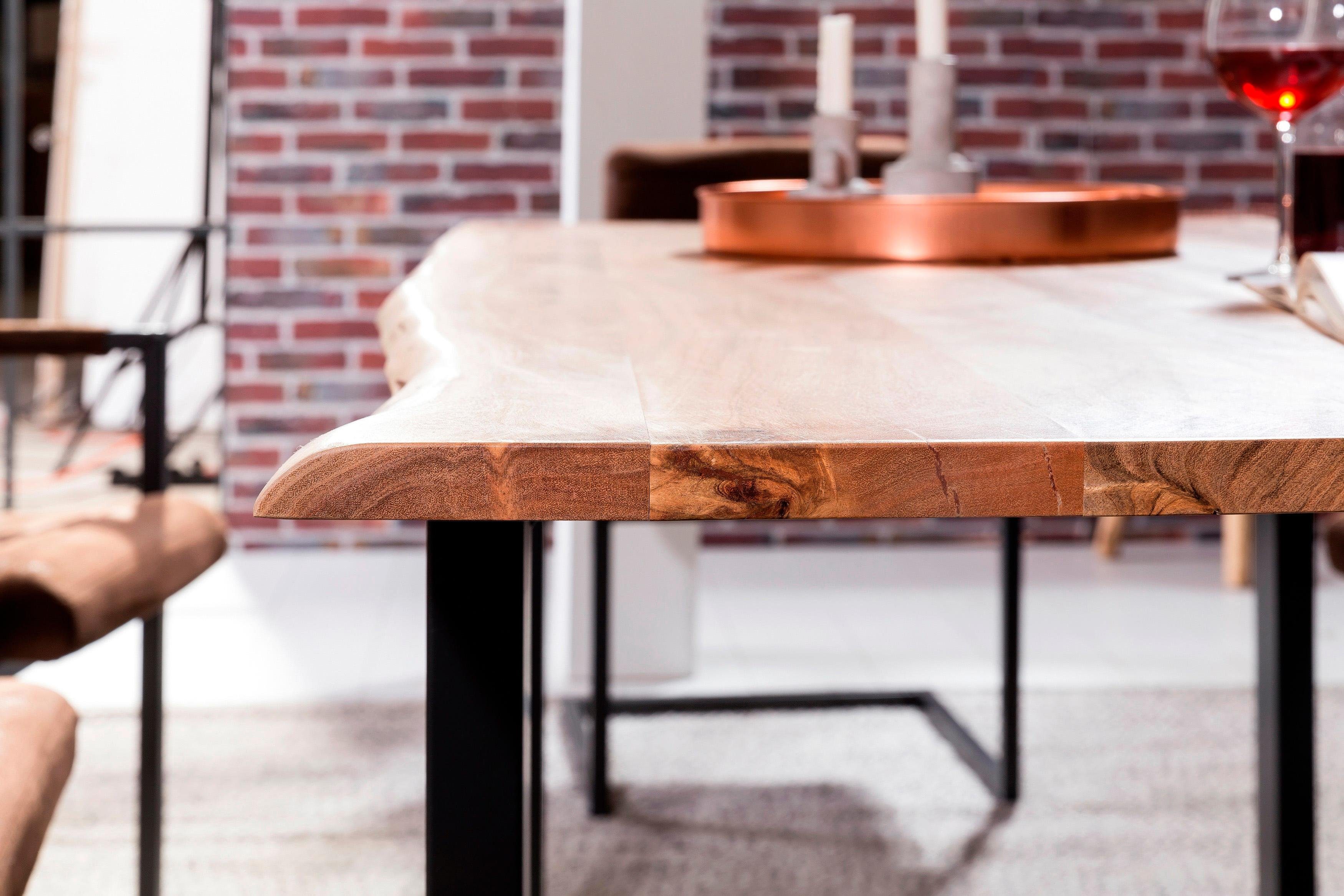 SIT Eettafel Tops&Tables Acacia tafelblad met natuurlijke boomrand