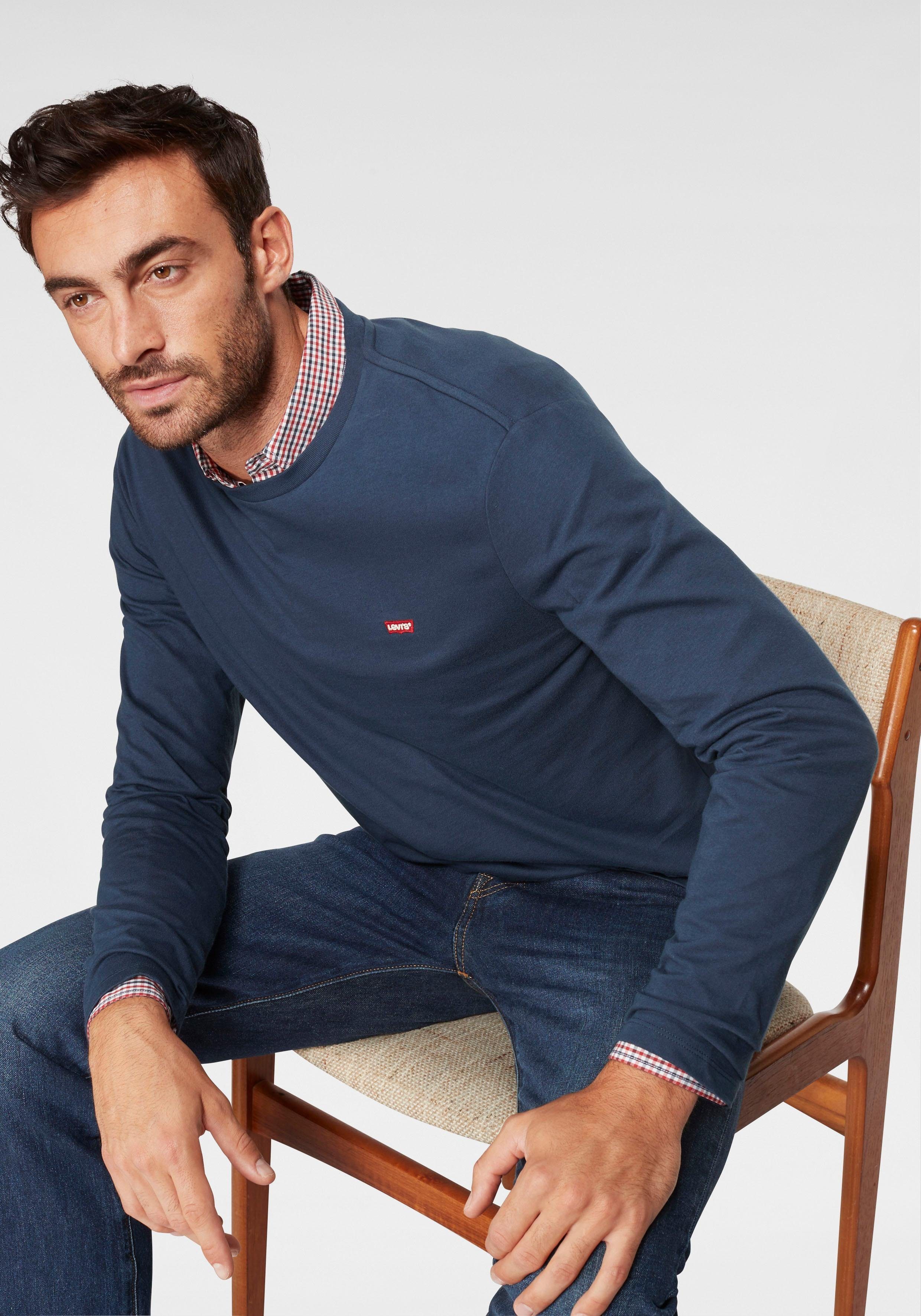 Levi's® Shirt met lange mouwen met logo-applicatie