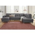 exxpo - sofa fashion zithoek optioneel met bedfunctie grijs
