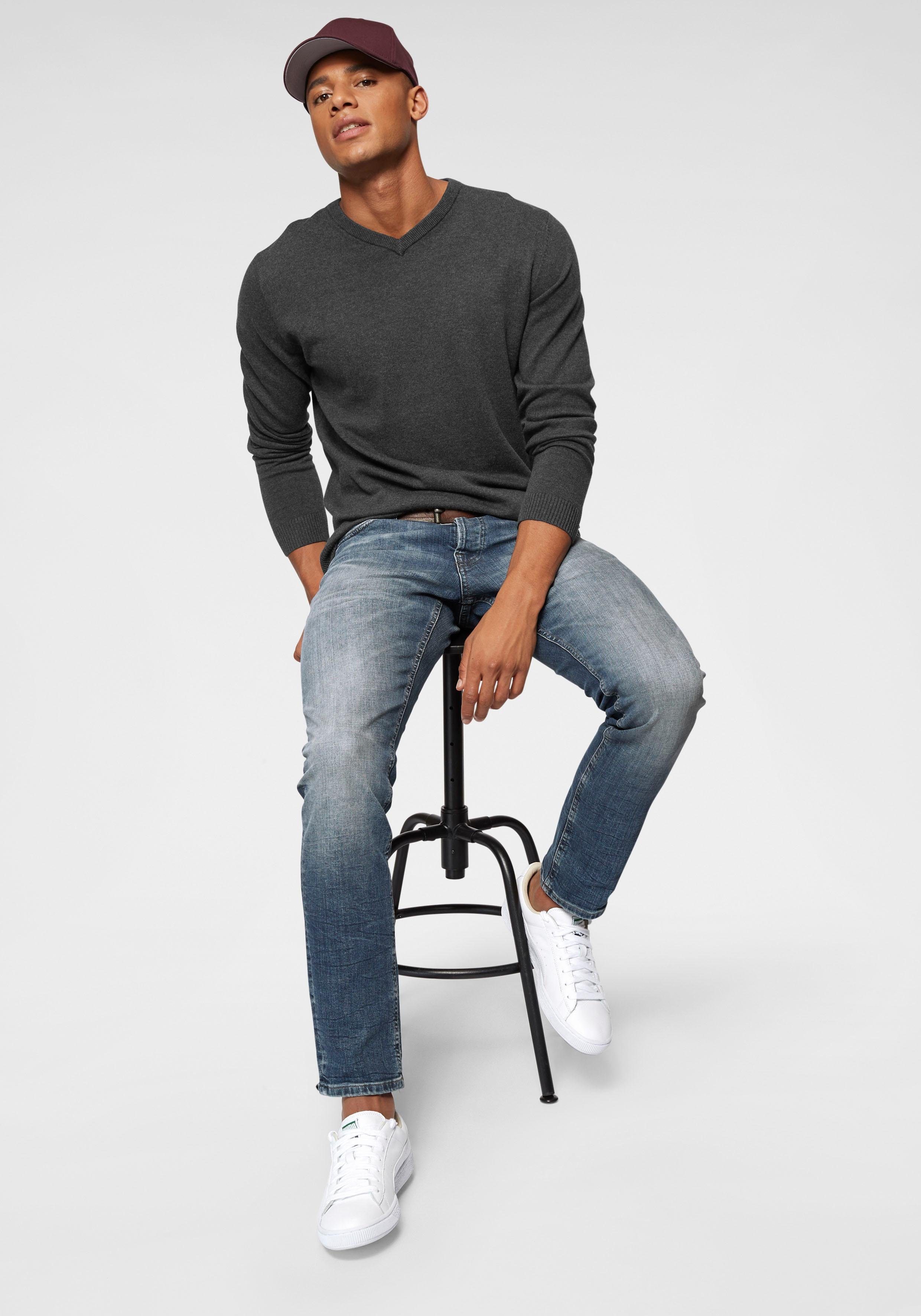 Jack & Jones Trui met V-hals JJEBASIC KNIT V-NECK
