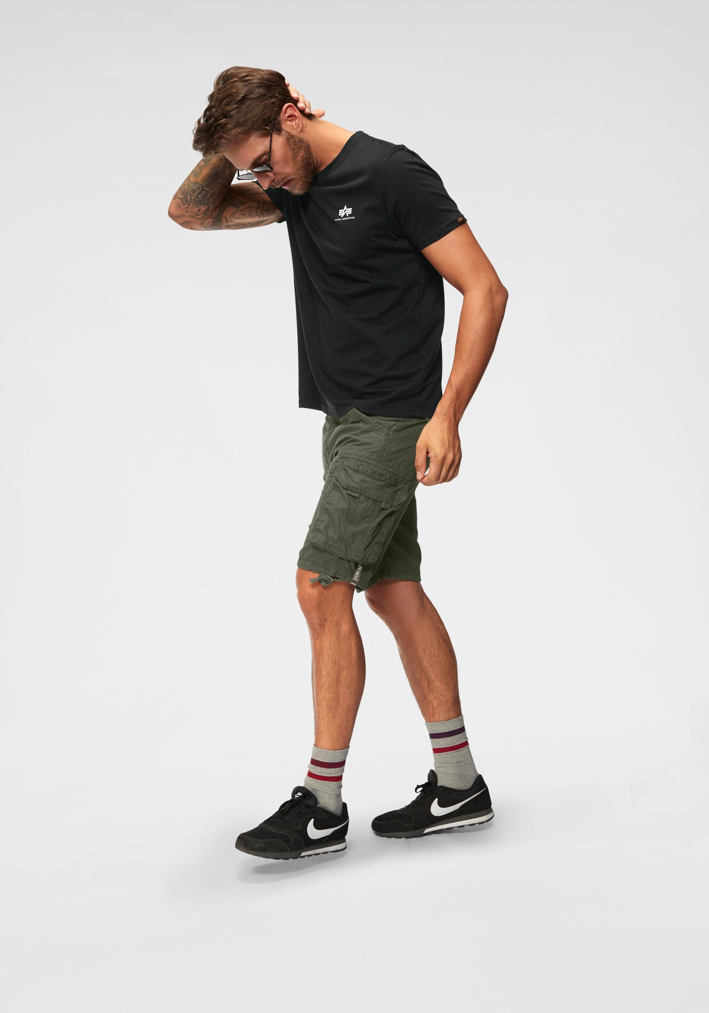 Alpha Industries Shirt met ronde hals BASIC T SMALL LOGO