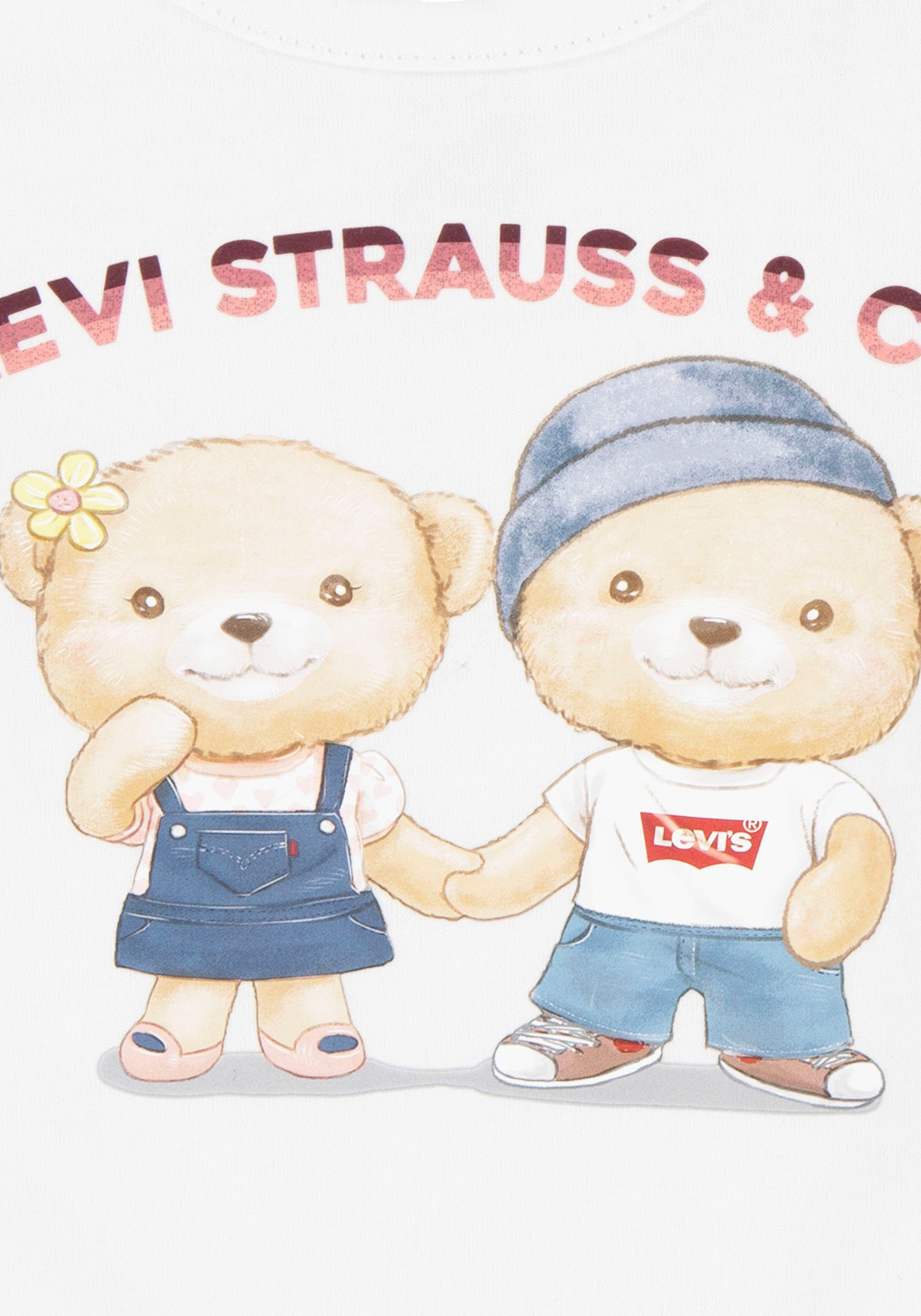 Levi's Kidswear Shirt met print LVG BEAR BUBBLE SLV TOP