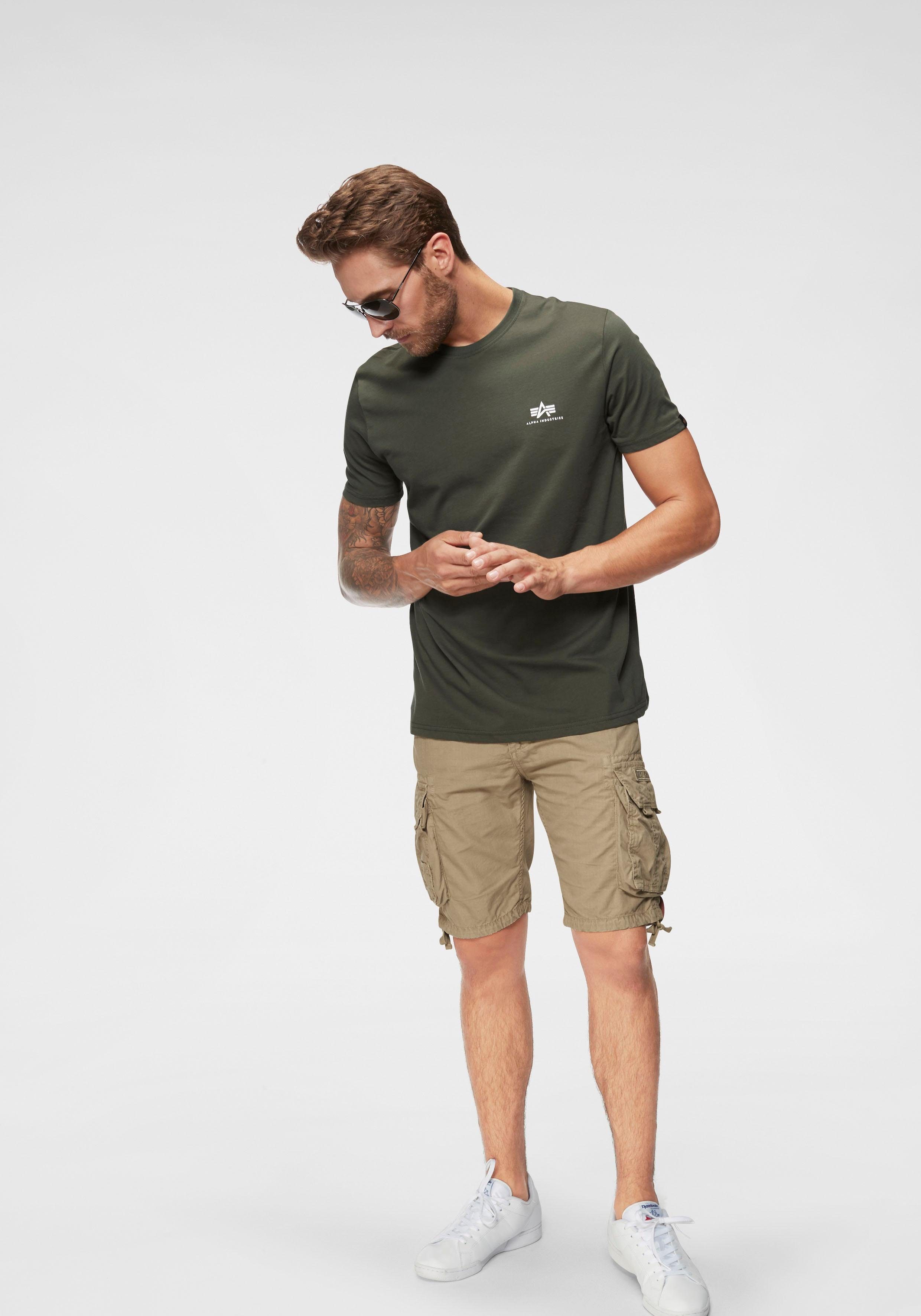 Alpha Industries Shirt met ronde hals BASIC T SMALL LOGO