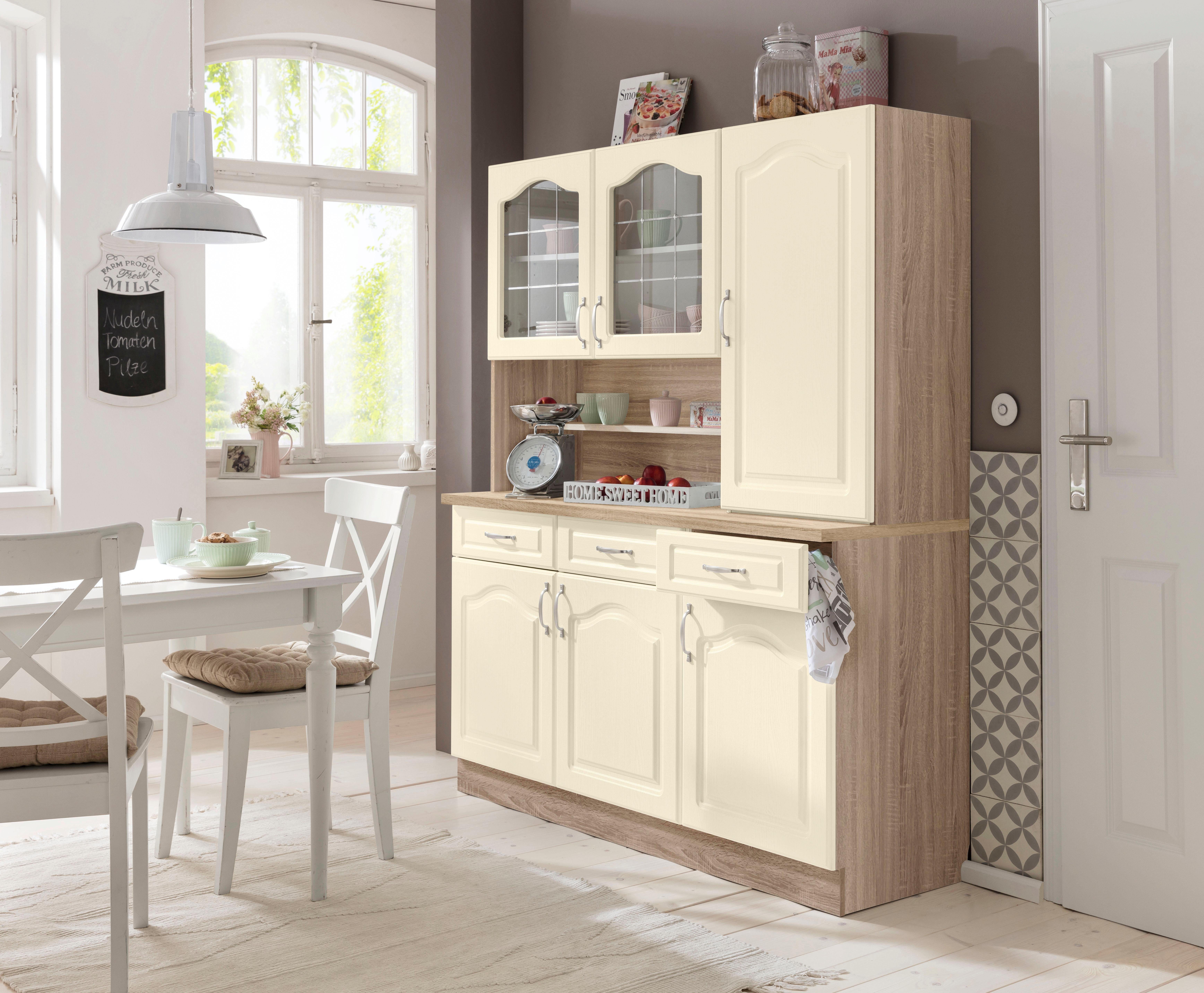 wiho Küchen Keukenbuffet Linz 150 cm breed, in landhuisstijl