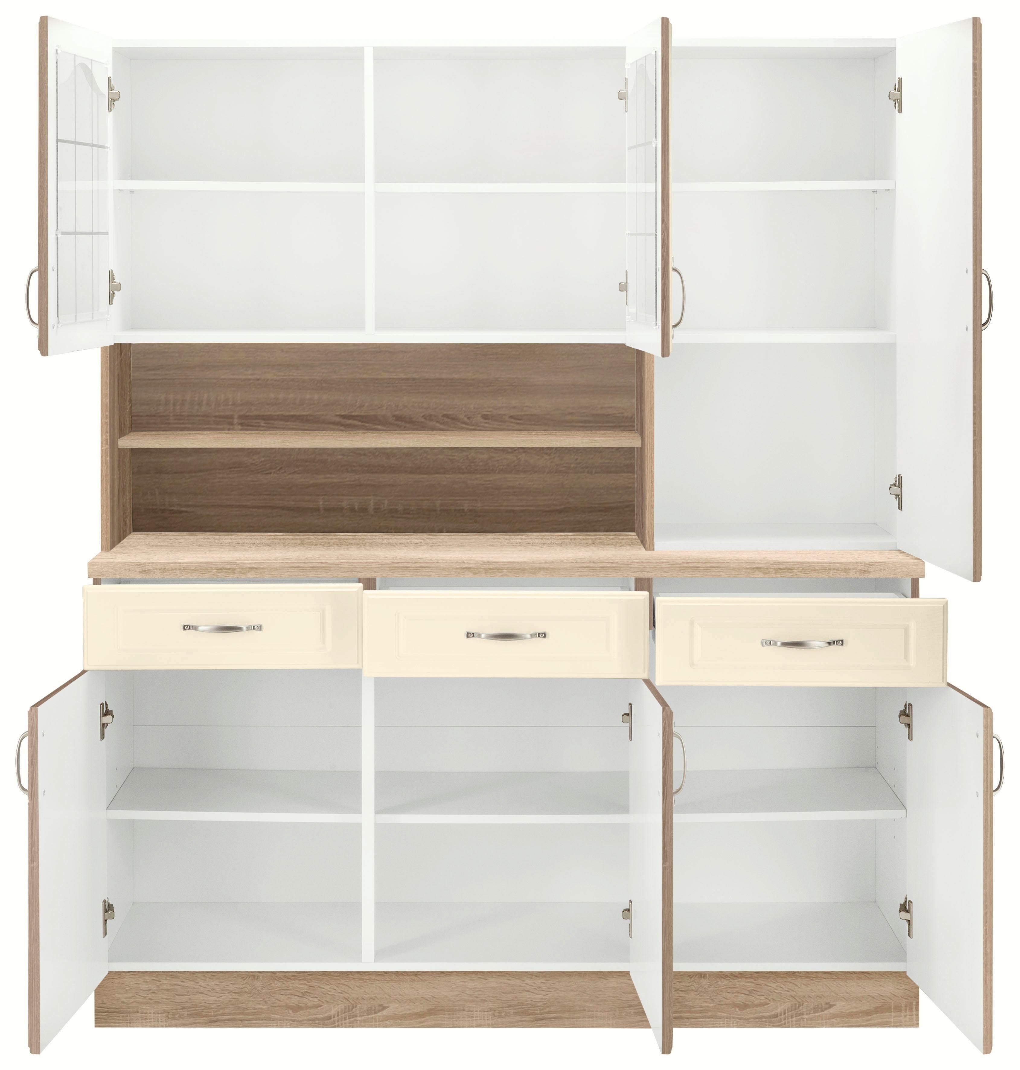 wiho Küchen Keukenbuffet Linz 150 cm breed, in landhuisstijl