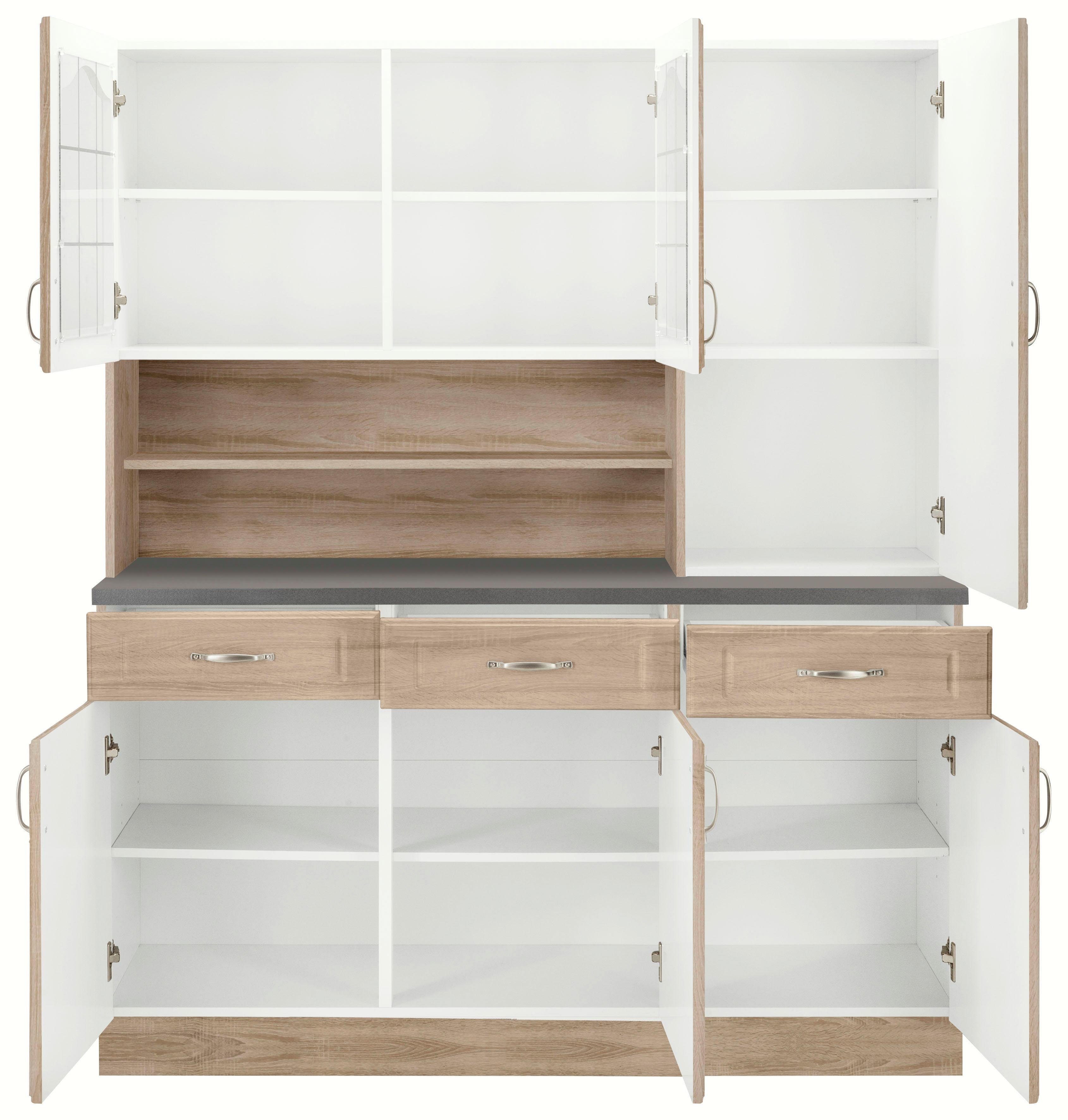 wiho Küchen Keukenbuffet Linz 150 cm breed, in landhuisstijl